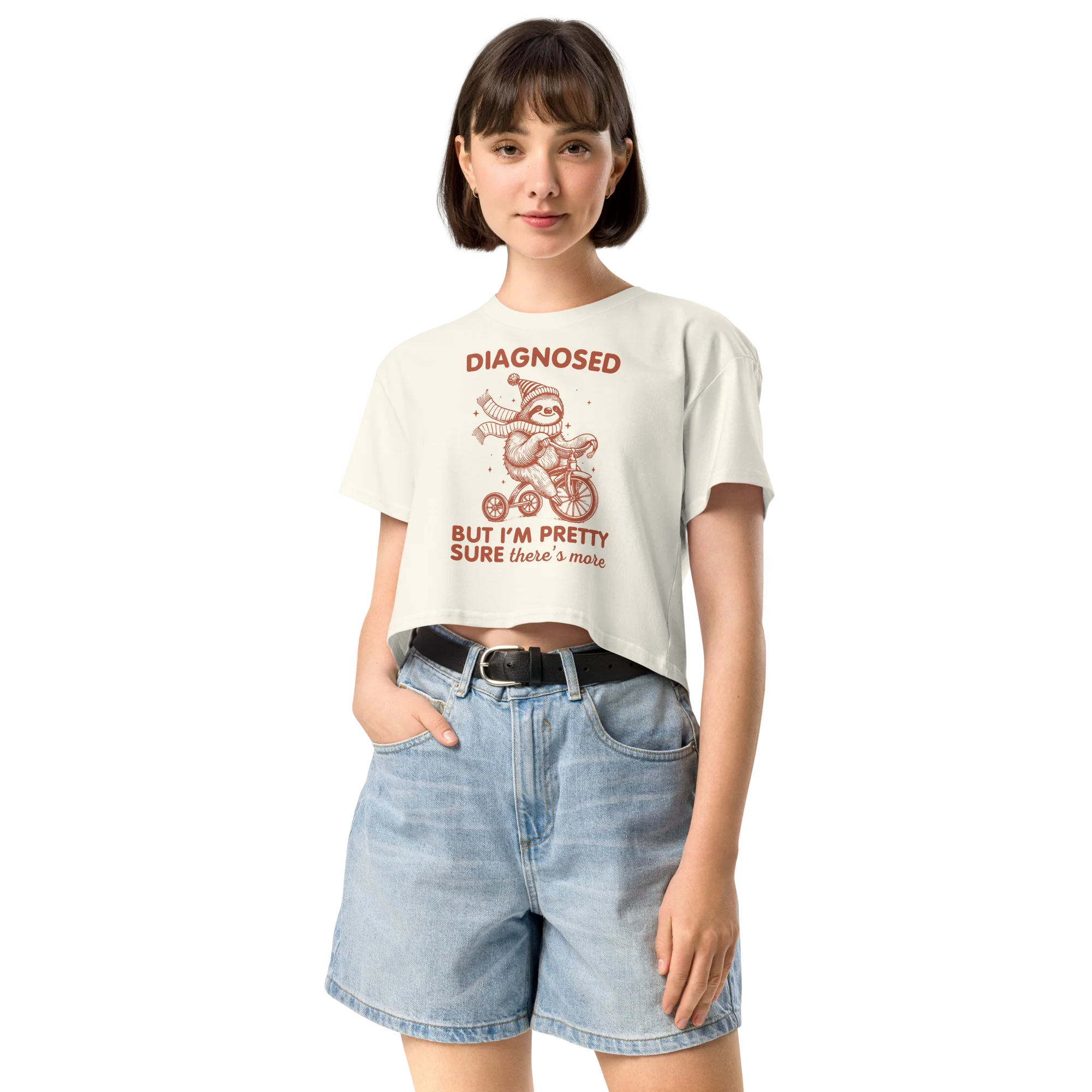 Diagnosed But There’s More Crop Tee - Image 2