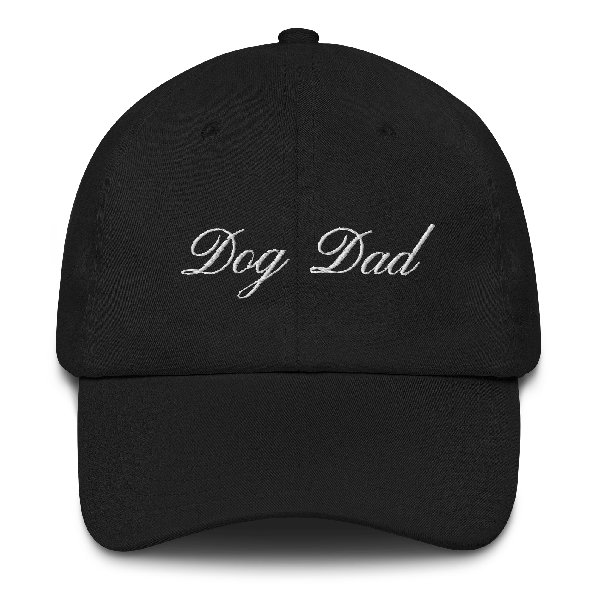 Dog Dad Cursive Embroidered Cap