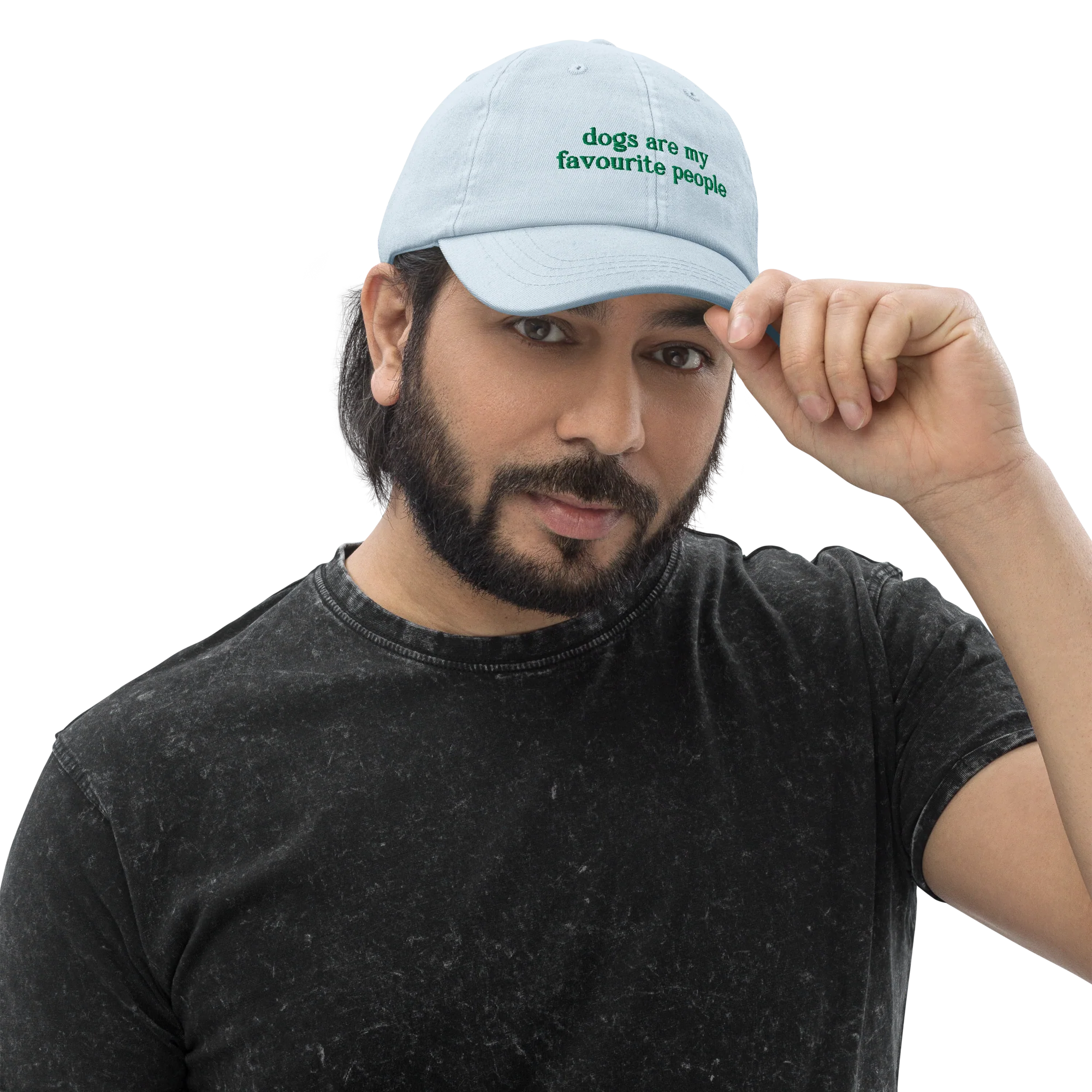 Dogs Are My Favourite People Embroidered Pastel Baseball Cap - Image 6