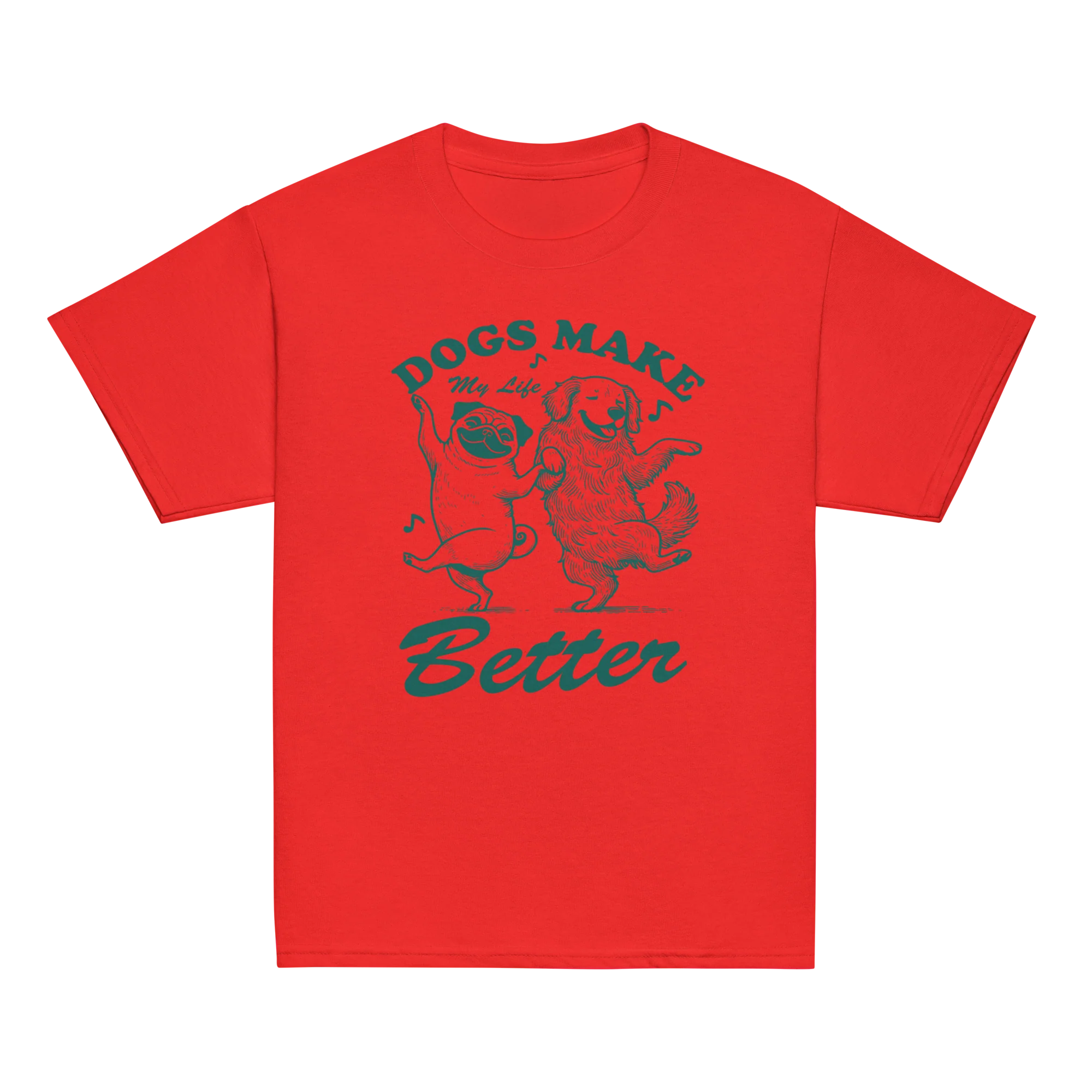 Dogs Make My Life Better Baby Tee - Image 10