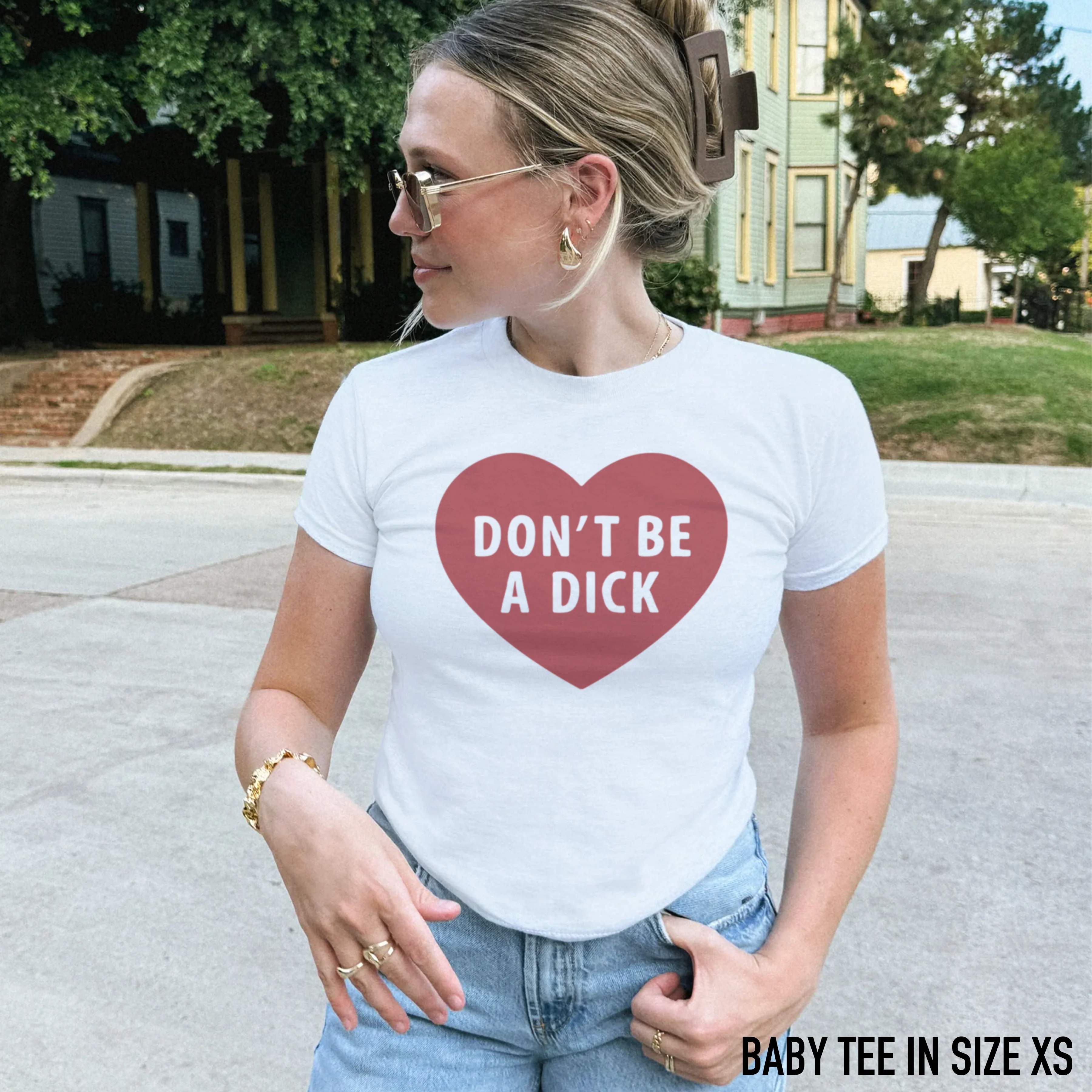 Don't Be a Dick Baby Tee - Image 2