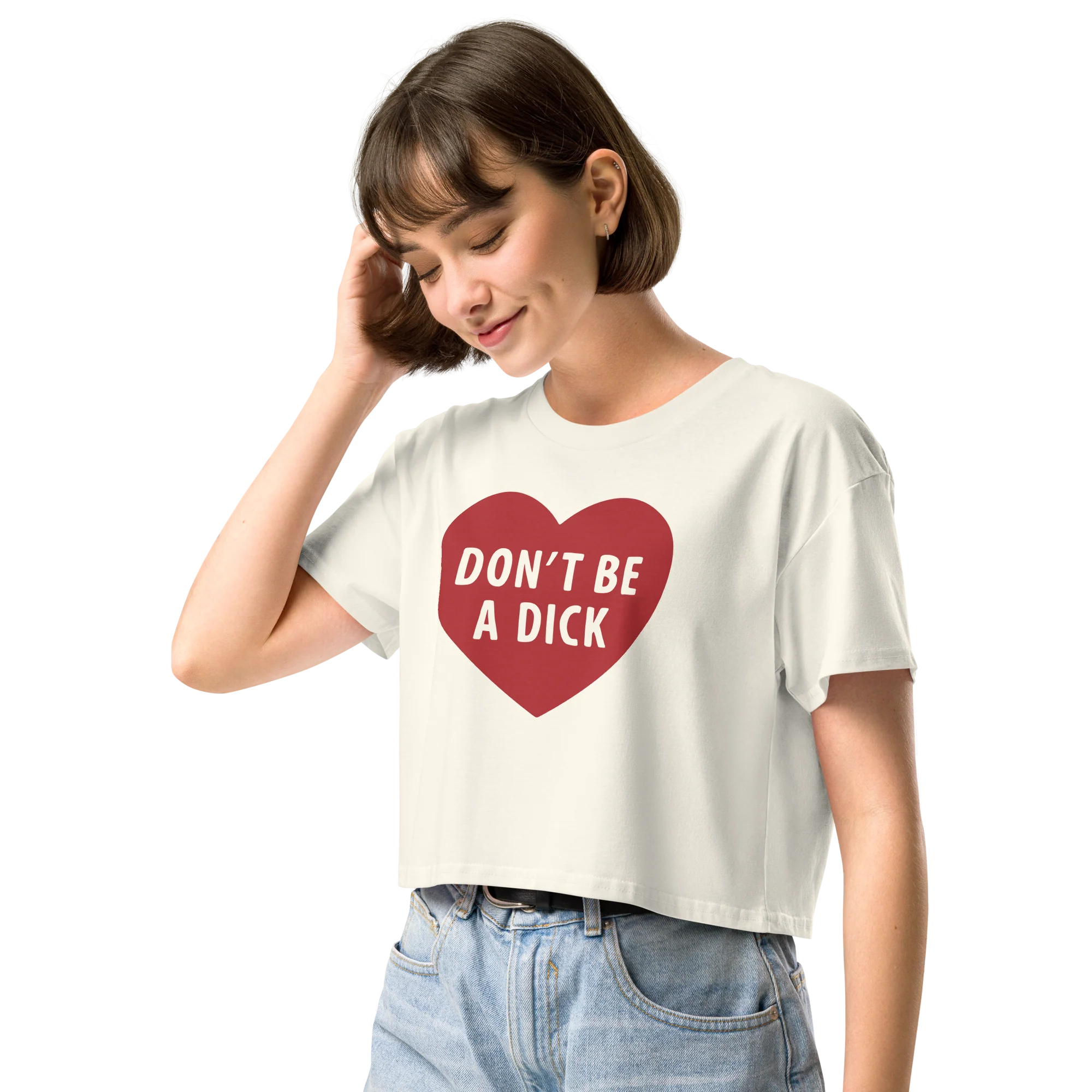 Don't Be a Dick Crop Tee - Image 2