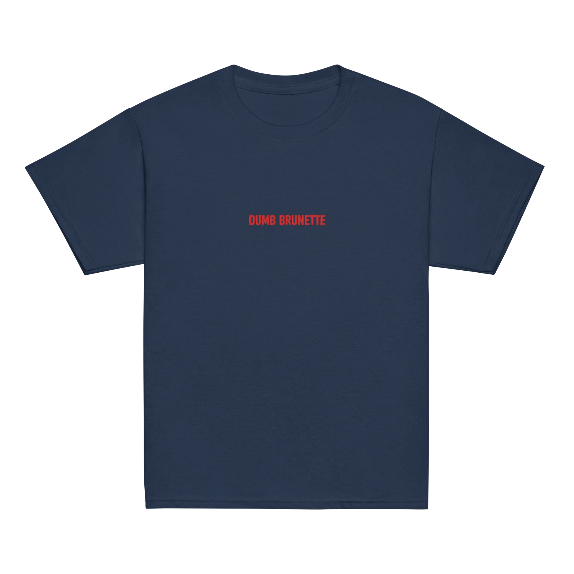 Dumb Brunette Embroidered Baby Tee - Image 8