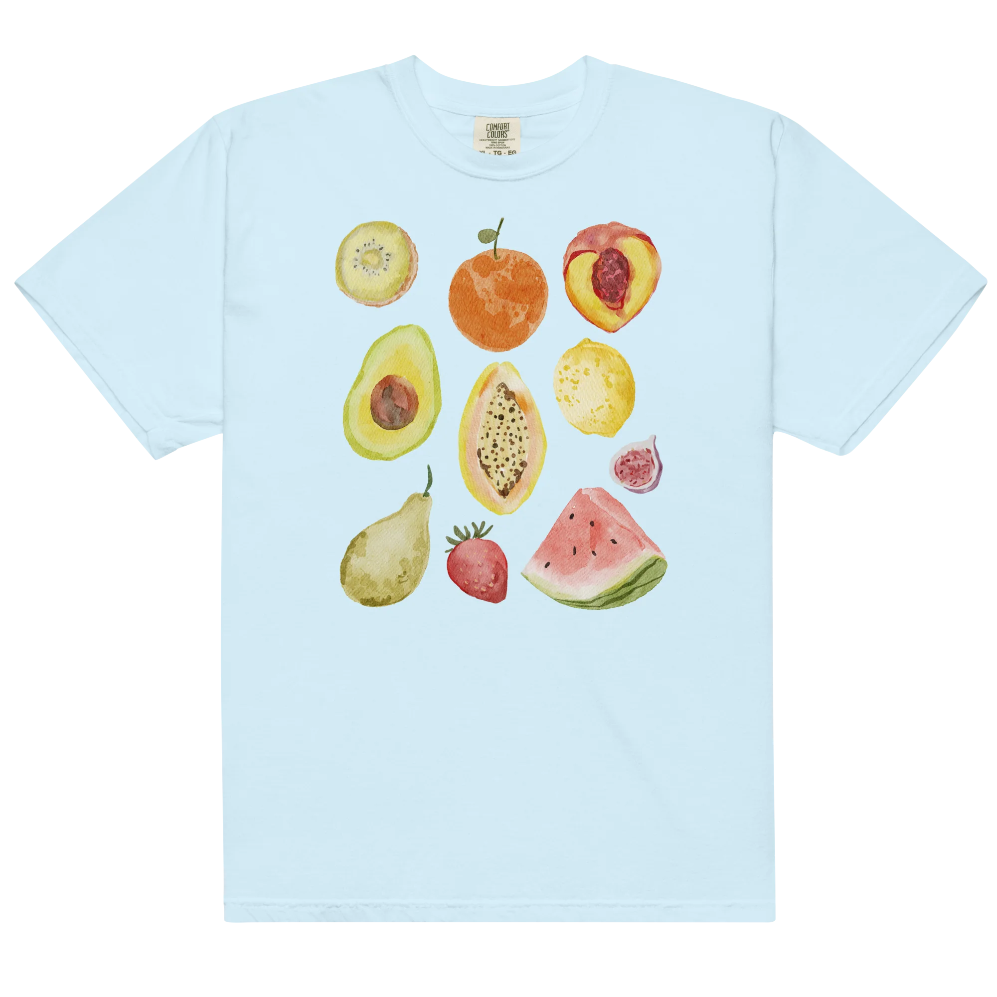 Eat Your Fruits Watercolor Classic T-Shirt - Image 6
