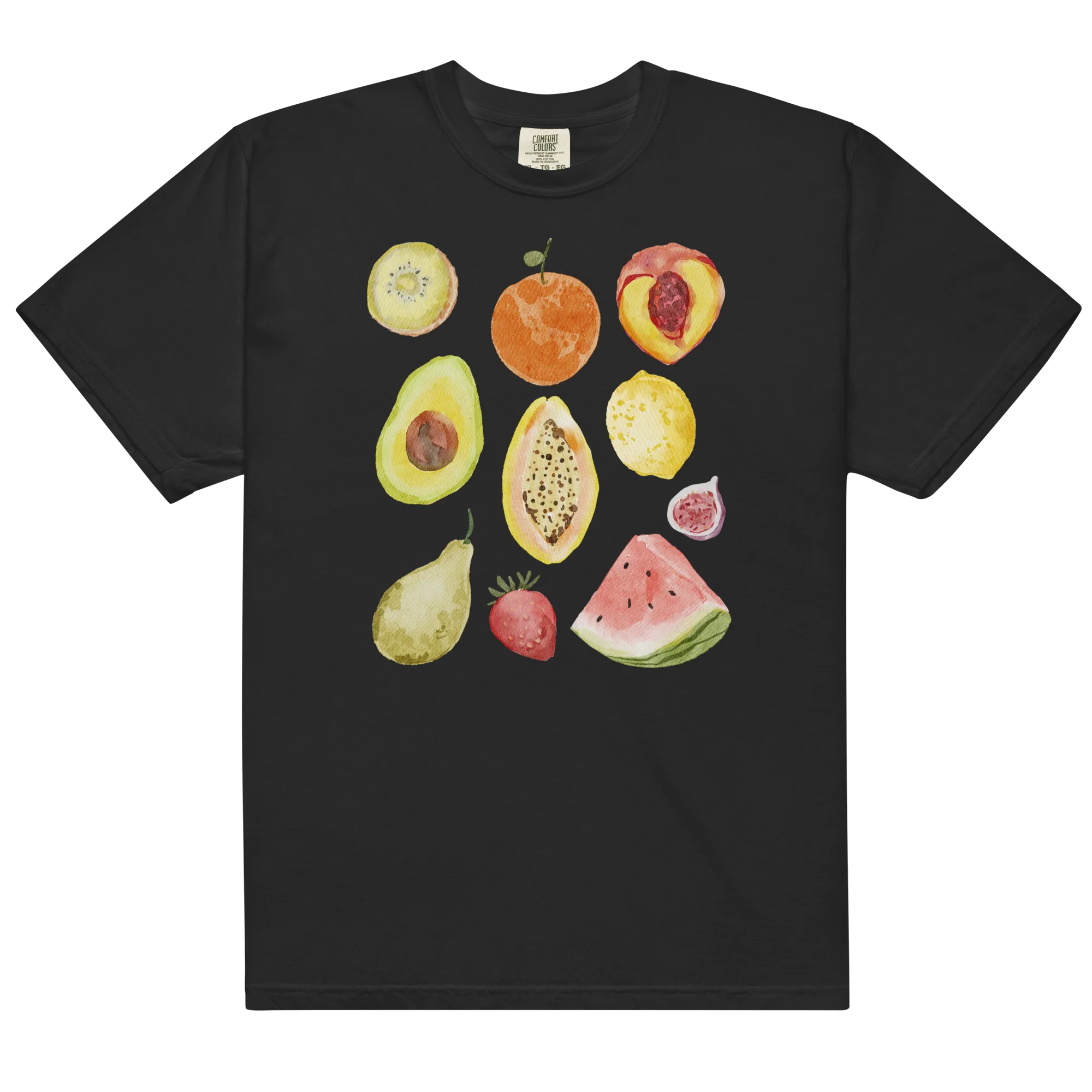 Eat Your Fruits Watercolor Classic T-Shirt - Image 9