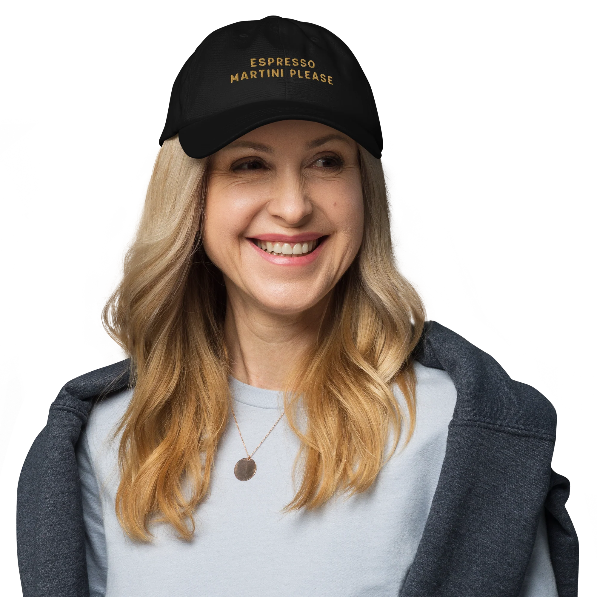 Espresso Martini Cocktail Embroidered Cap - Image 2