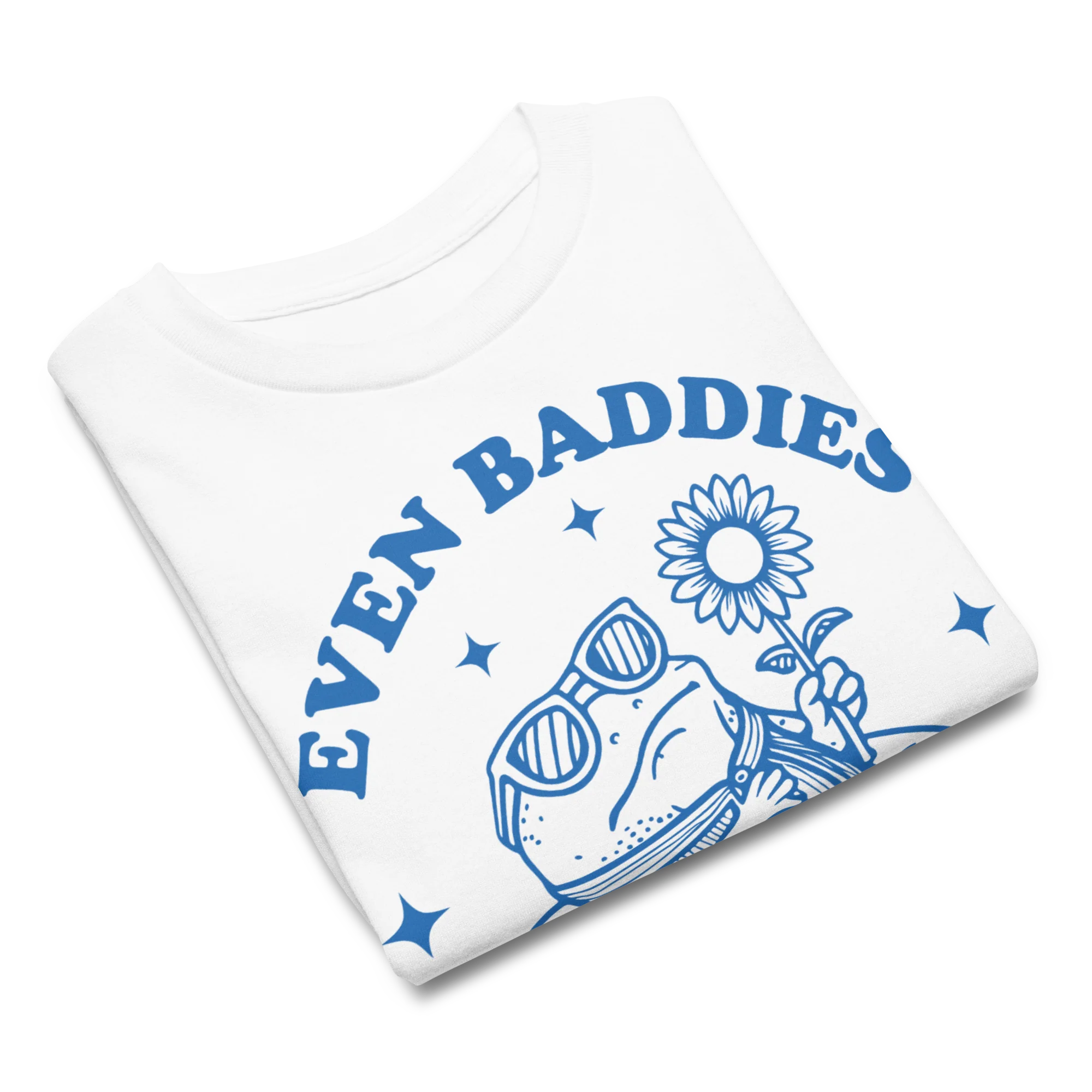 Even Baddies Get Saddies Baby Tee - Image 4