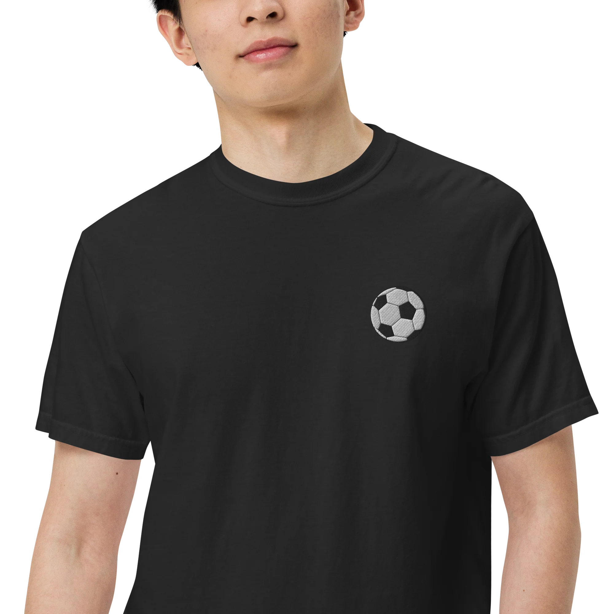 Football Embroidered Classic T-Shirt - Image 2