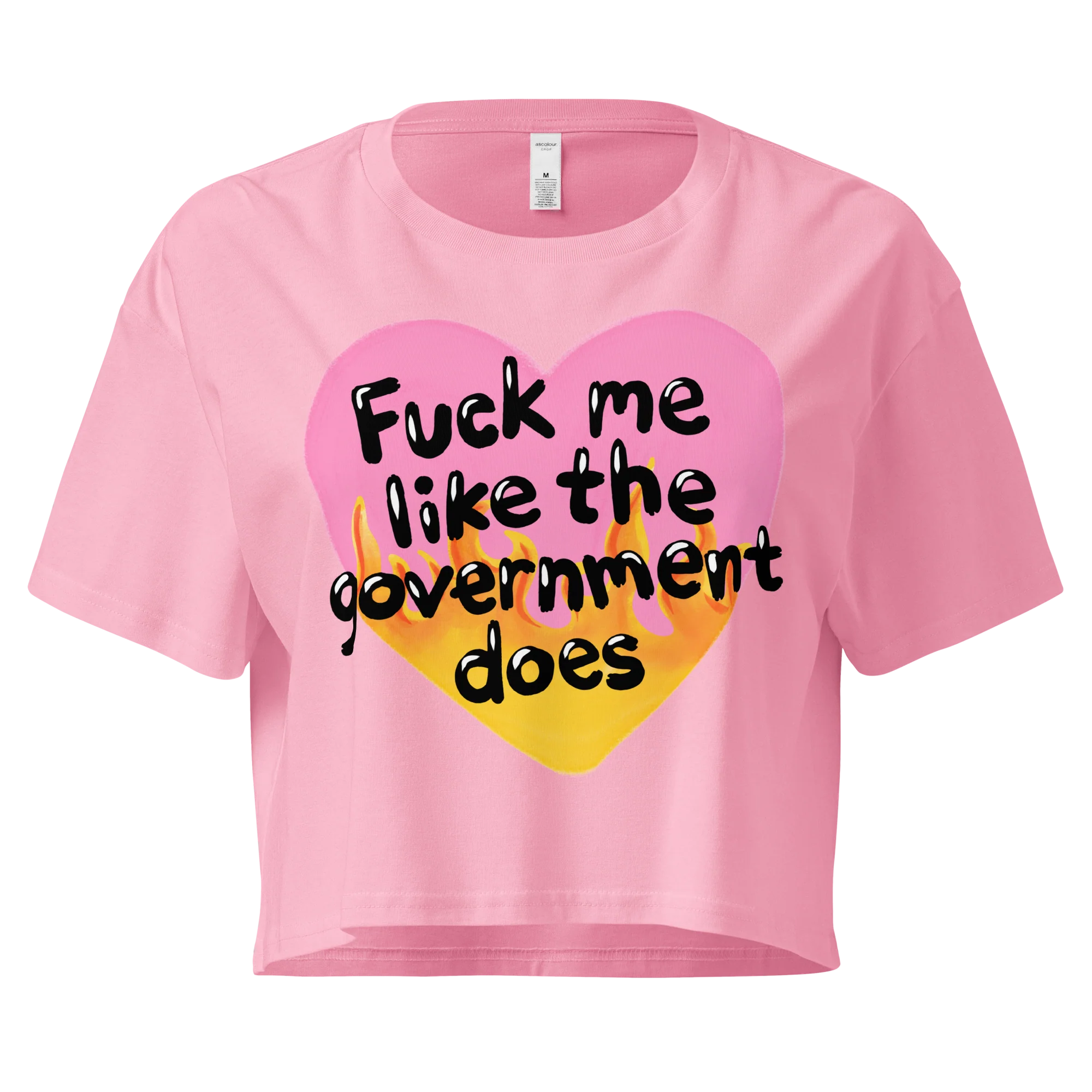 Fuck Me Like The Government Does Crop Tee - Image 3