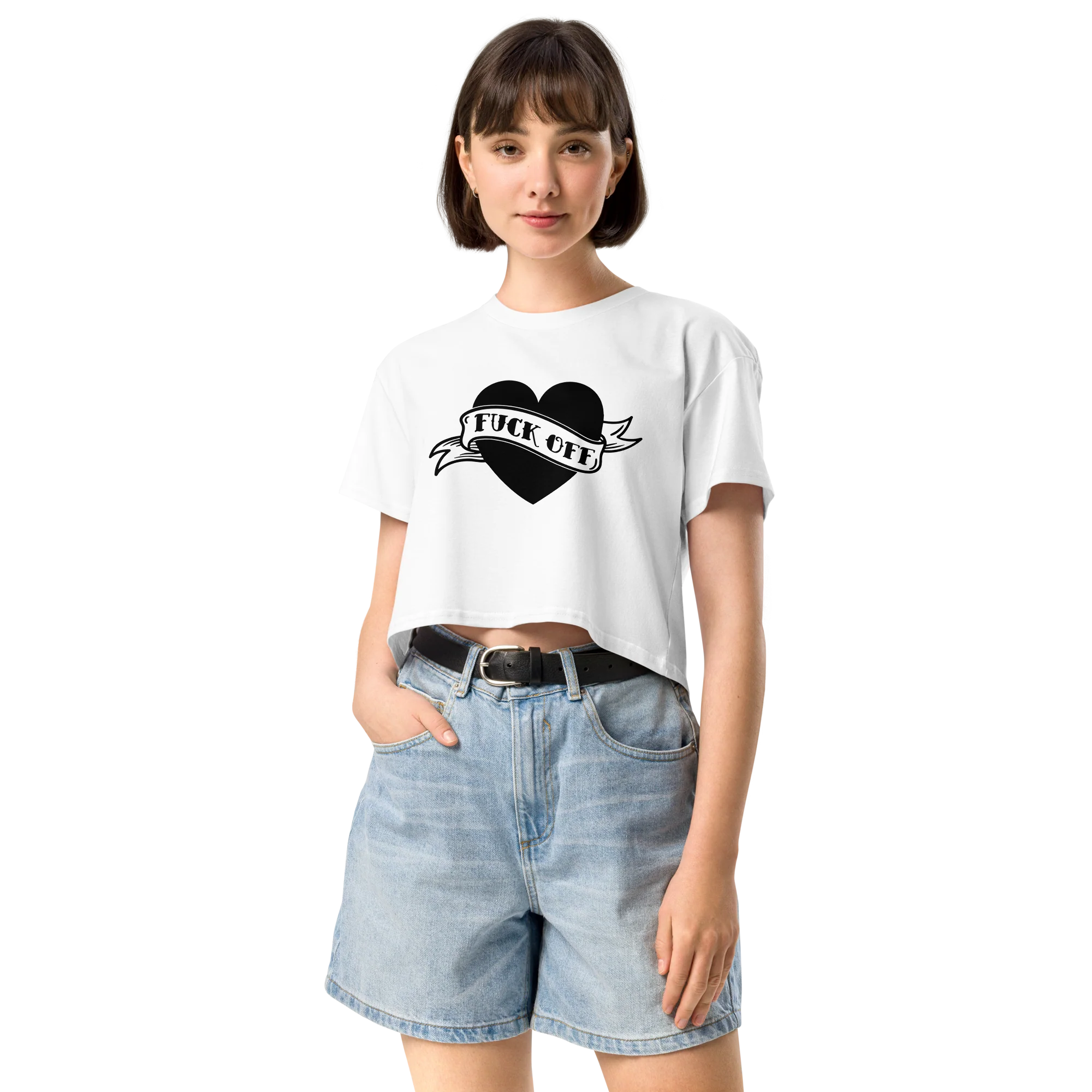 Fuck Off Crop Tee - Image 5