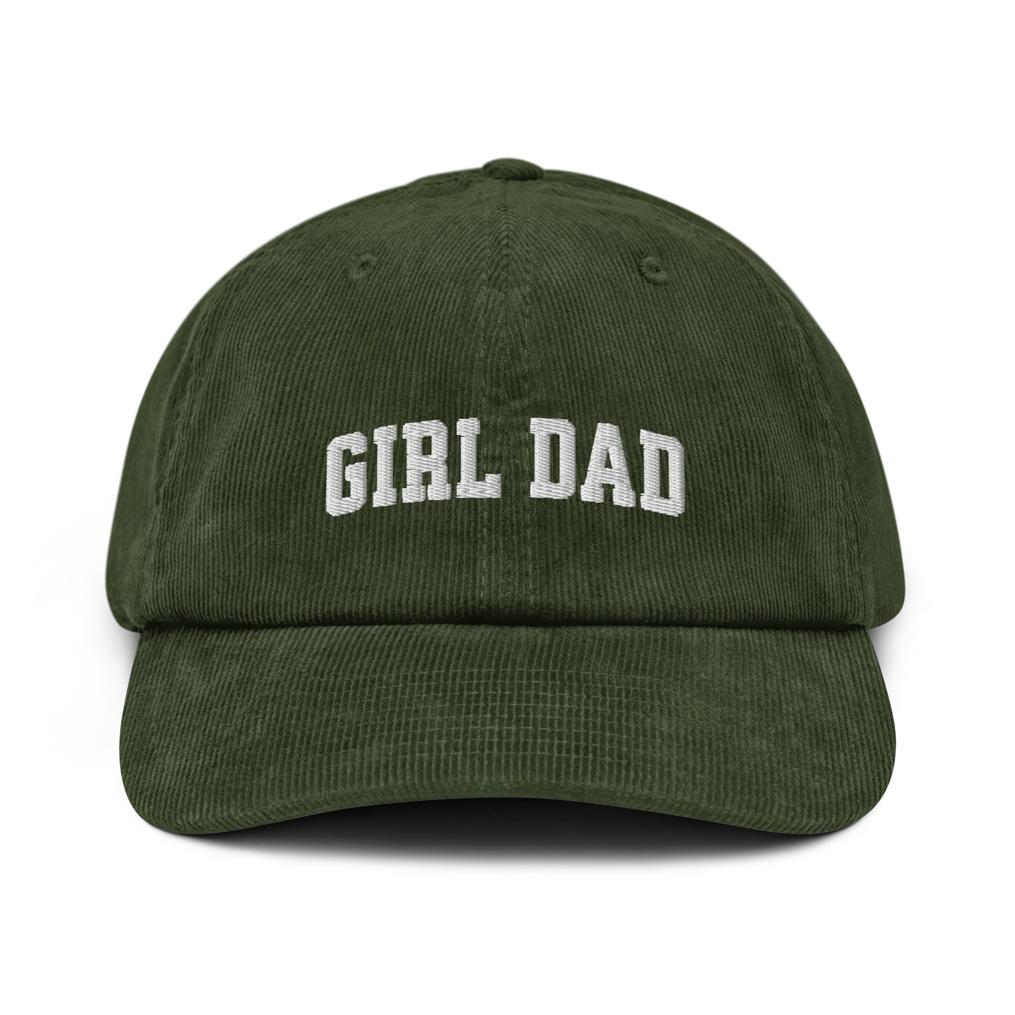 Girl Dad Embroidered Corduroy Hat - Image 4