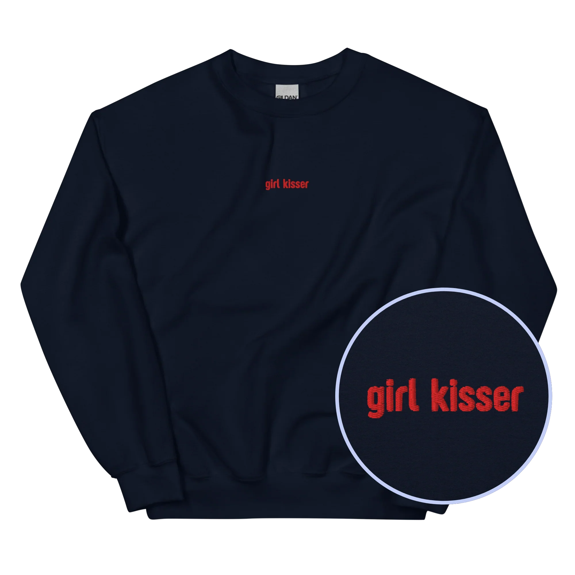 Girl Kisser Embroidered Sweatshirt