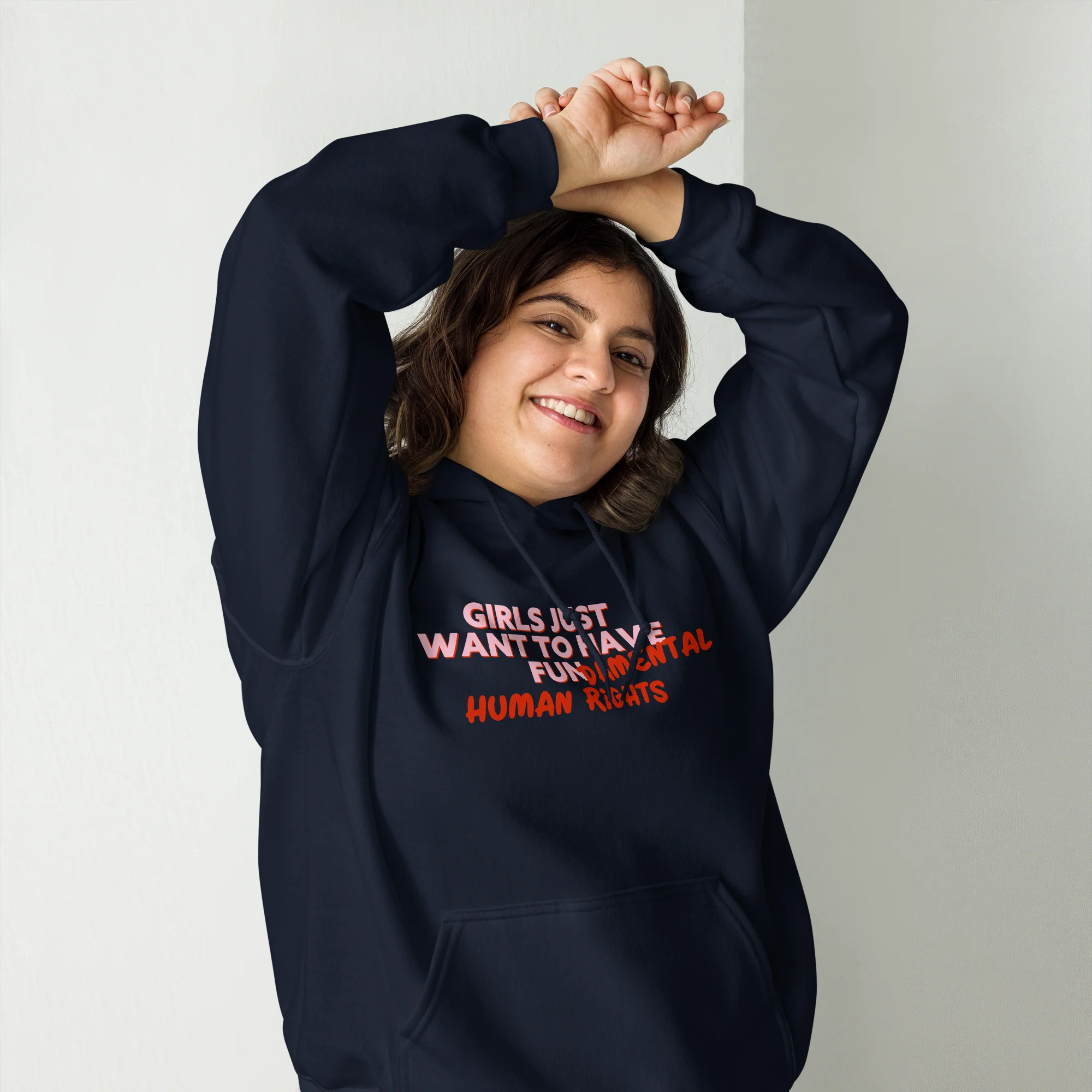Girls Just Wanna Have Fundamental Human Rights Hoodie - Image 2