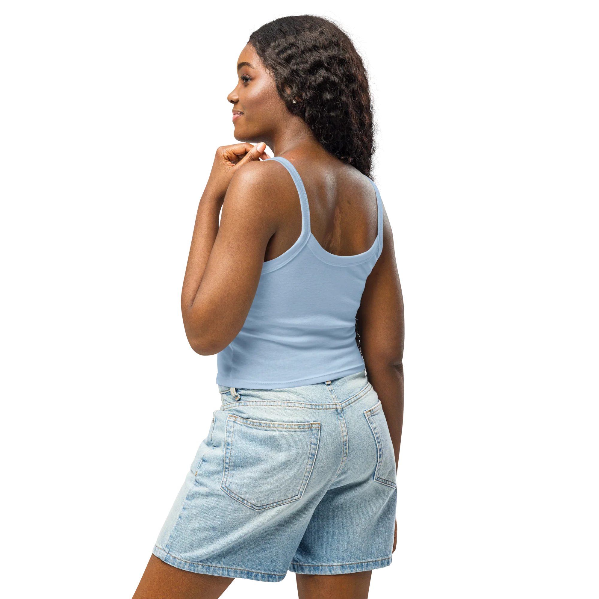 Girls Just Wanna Have Fundamental Human Rights Rib Embroidered Tank Top - Image 8