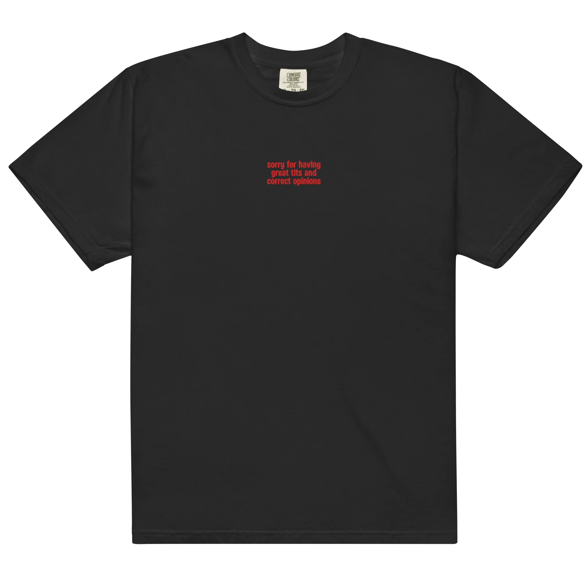 Great Tits Correct Opinions Embroidered Classic T-Shirt - Image 15