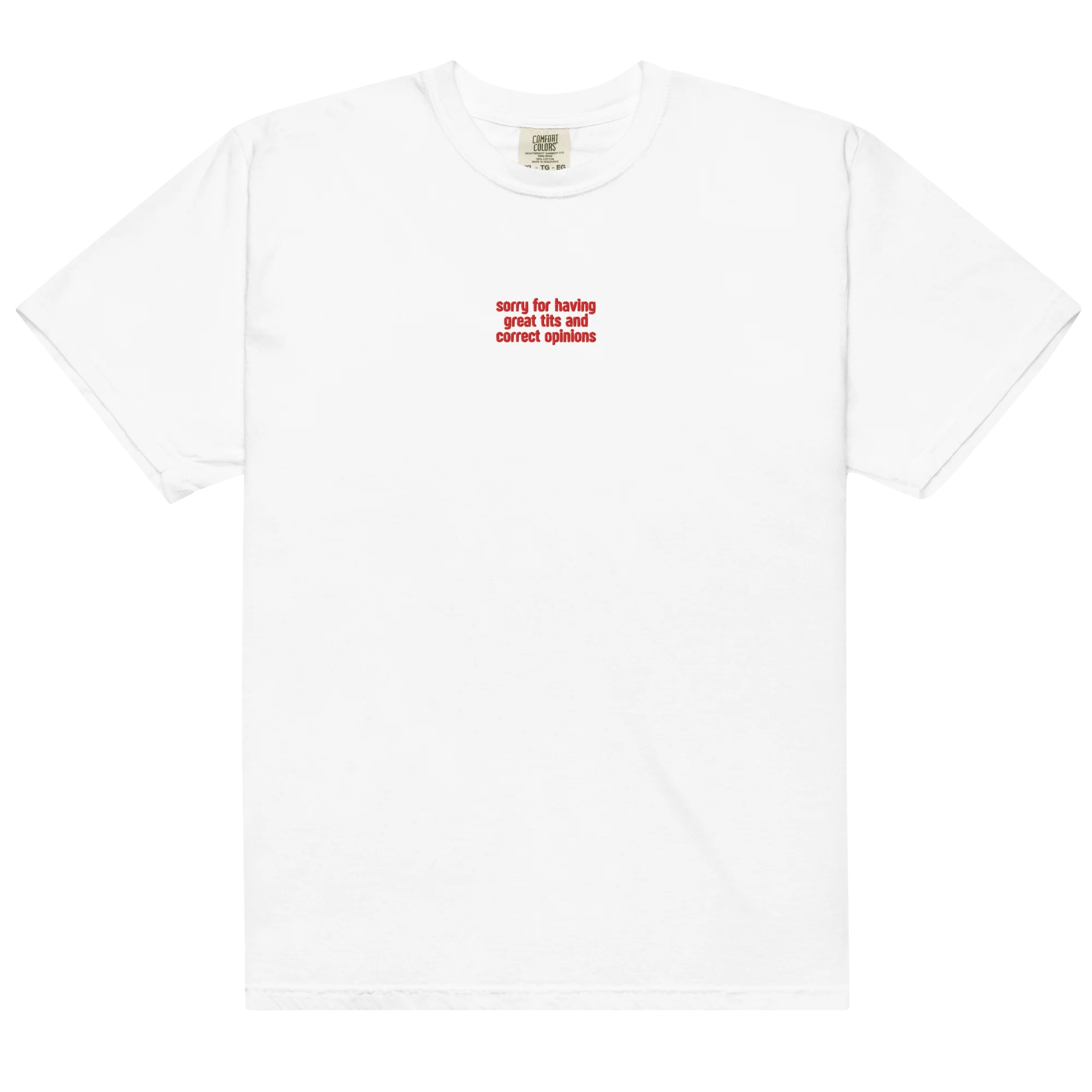 Great Tits Correct Opinions Embroidered Classic T-Shirt - Image 3