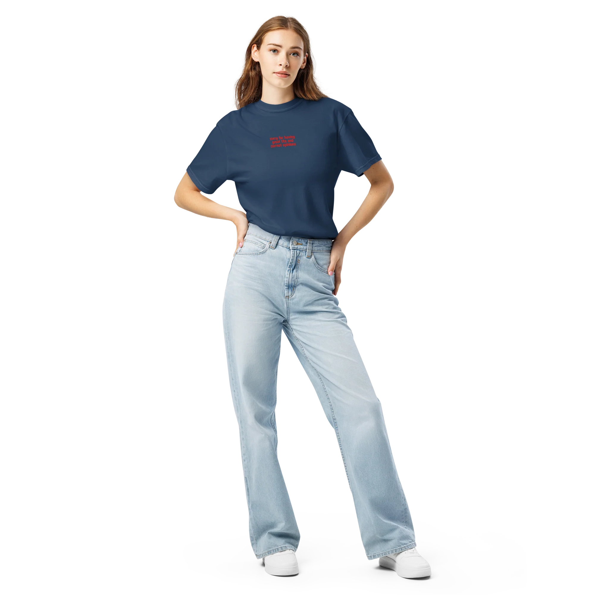 Great Tits Correct Opinions Embroidered Classic T-Shirt - Image 7