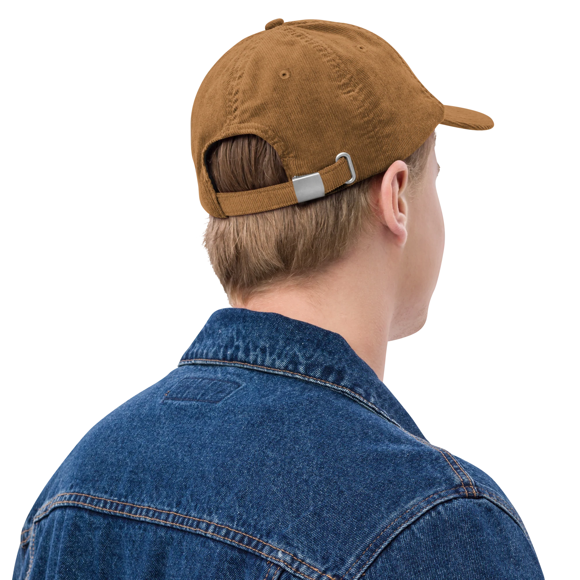 Groom Embroidered Corduroy Hat - Image 5