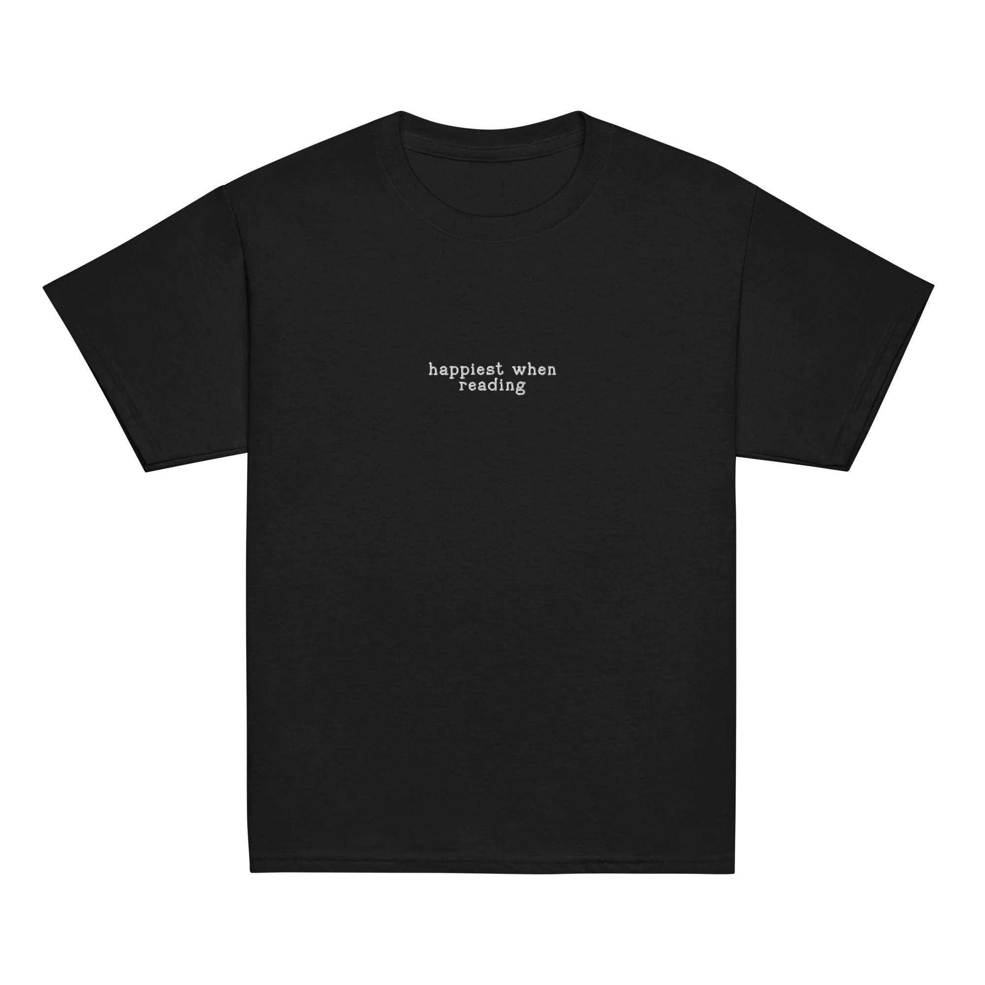 Happiest When Reading Embroidered Baby Tee - Image 11