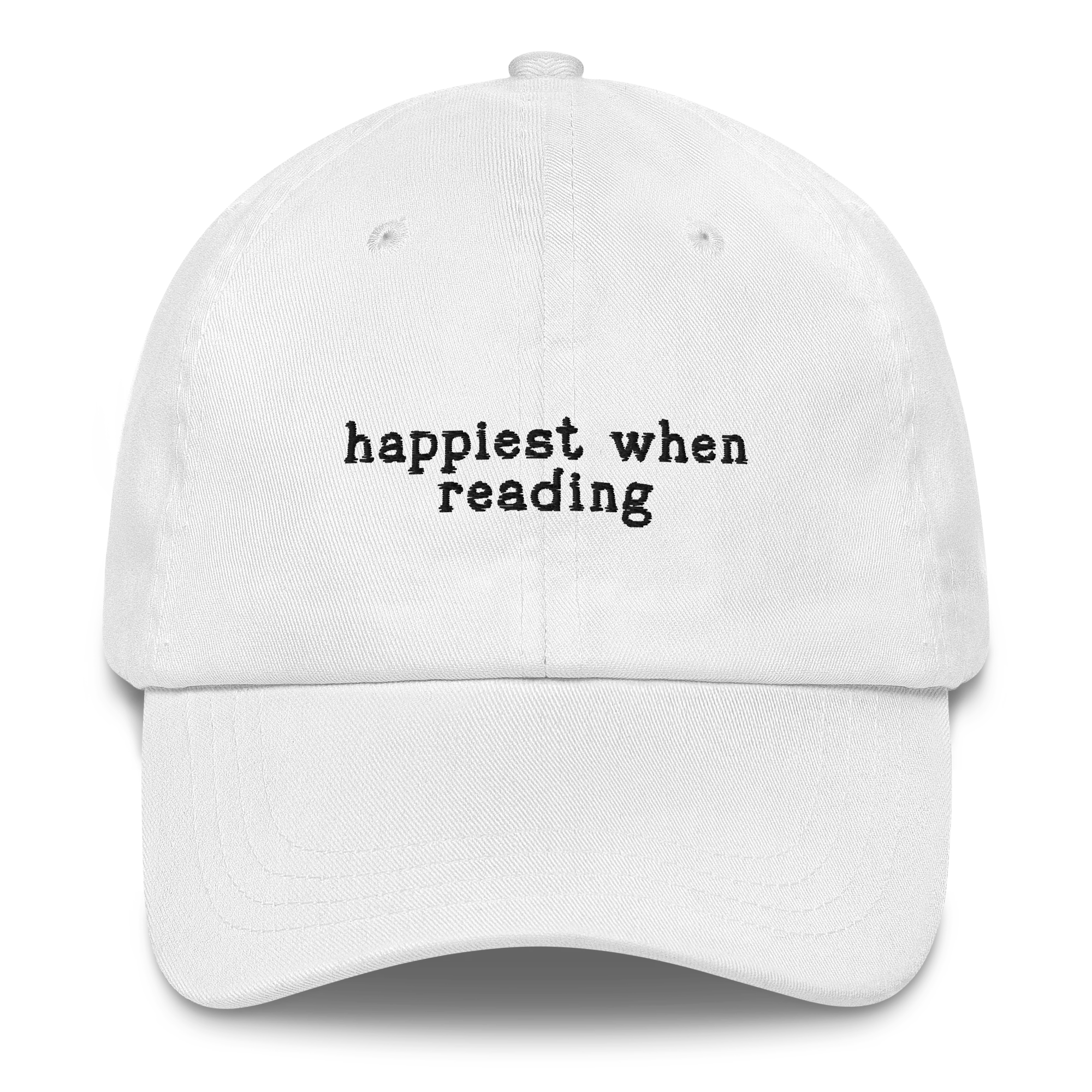 Happiest When Reading Embroidered Cap - Image 7