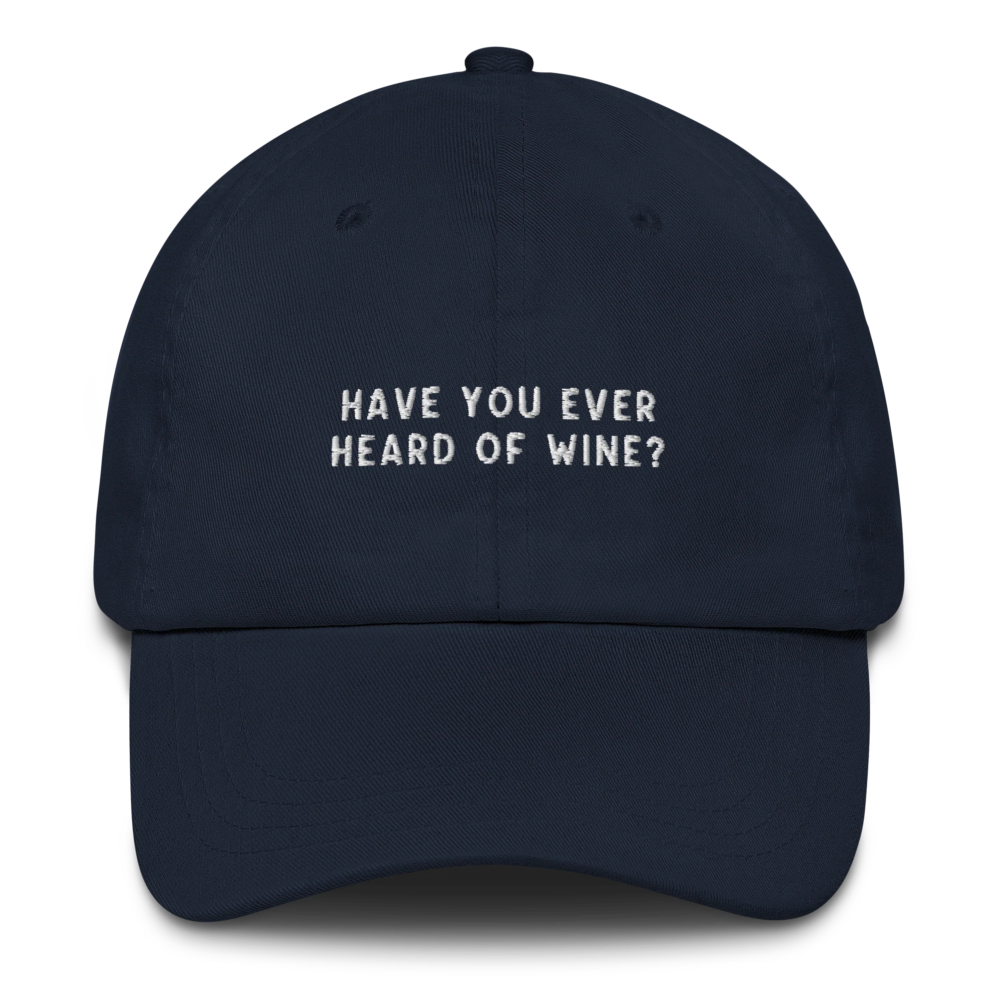 Have You Ever Heard of Wine White Lotus Embroidered Cap - Image 10