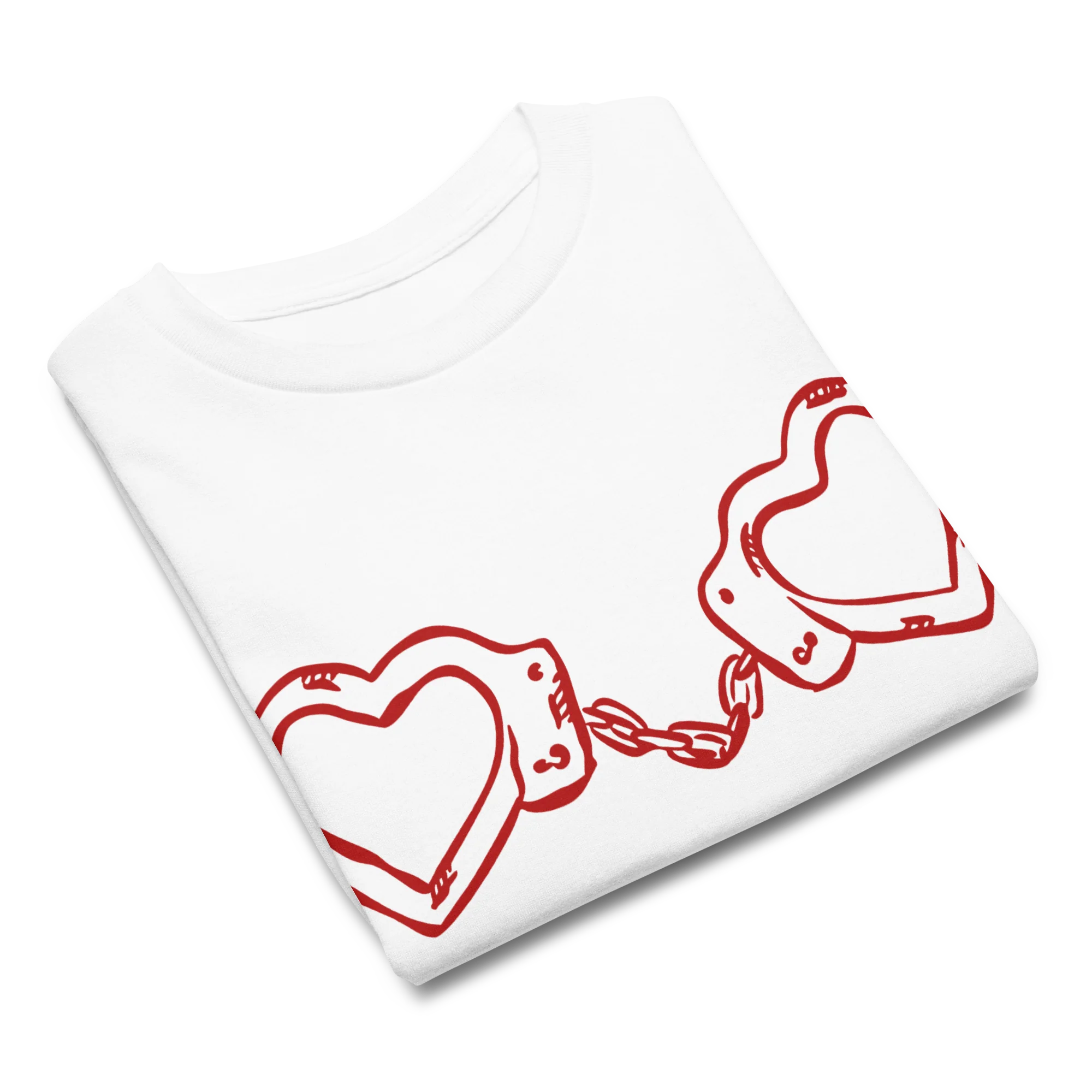 Heart Handcuffs Baby Tee - Image 4
