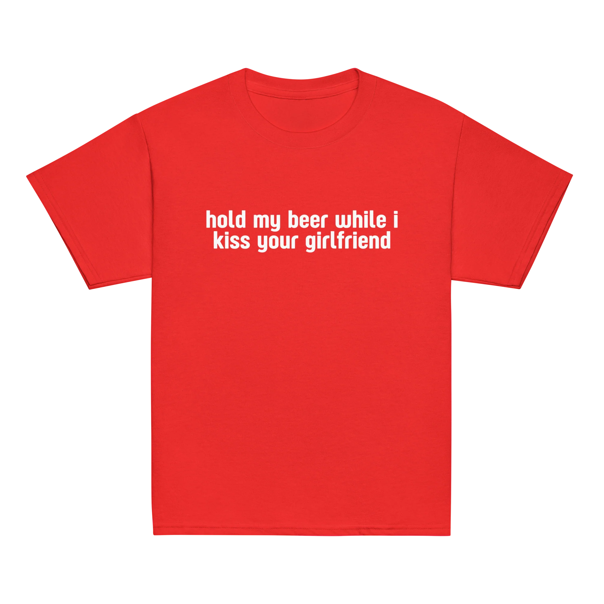 Hold My Beer While Kiss Your Girlfriend Baby Tee - Image 5