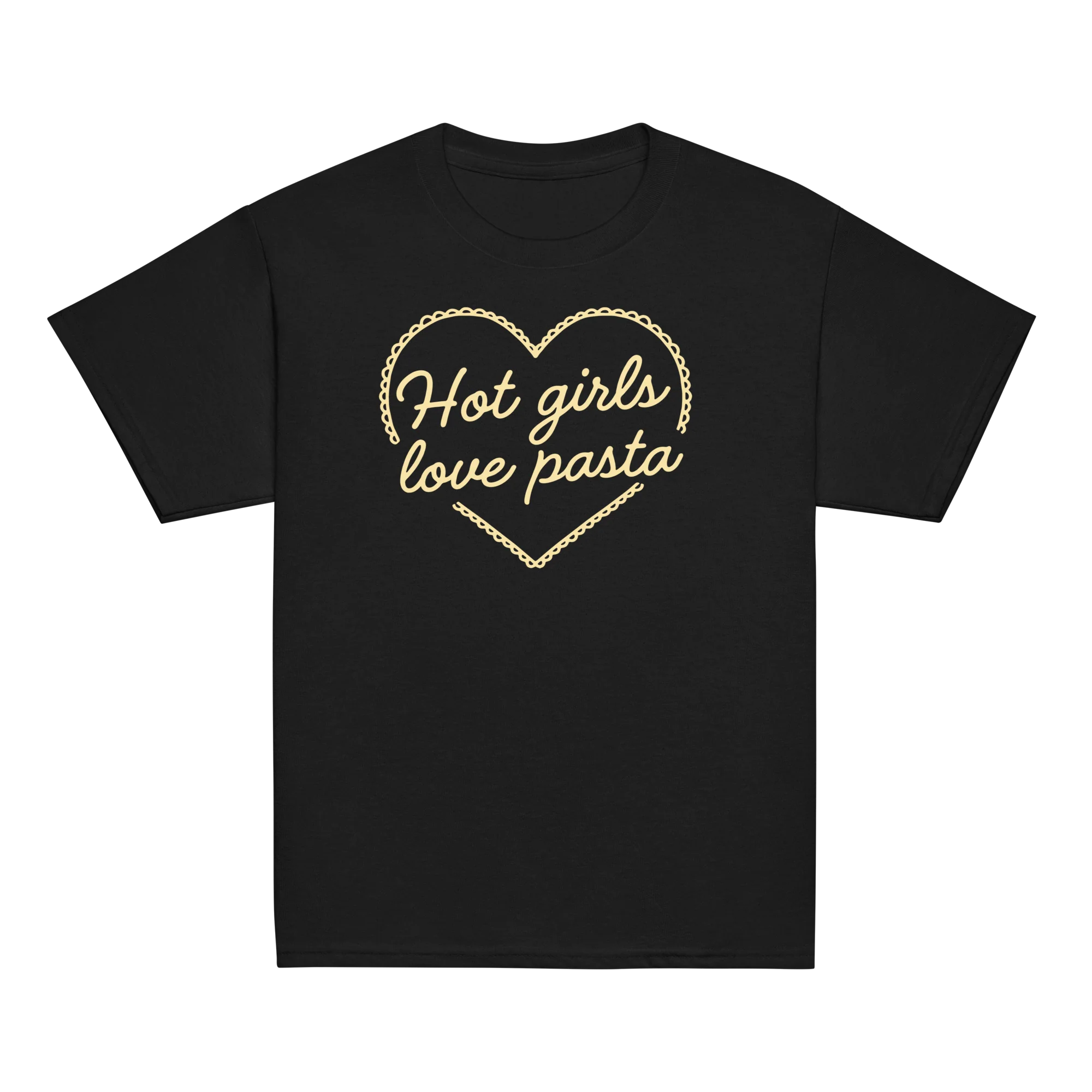 Hot Girls Love Pasta Baby Tee - Image 3