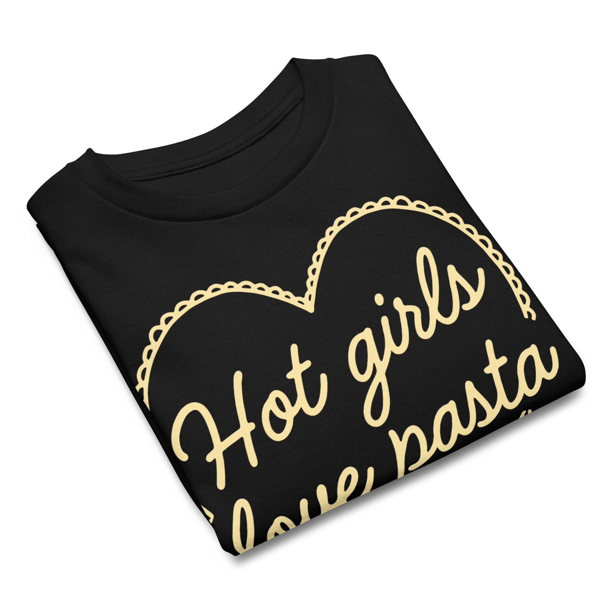 Hot Girls Love Pasta Baby Tee - Image 4