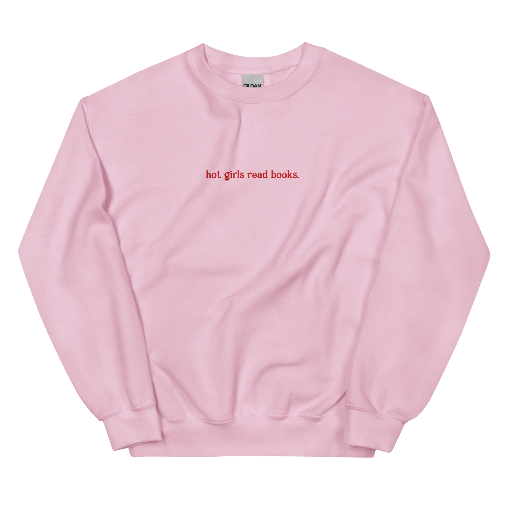 Hot Girls Read Books Embroidered Sweatshirt - Image 3