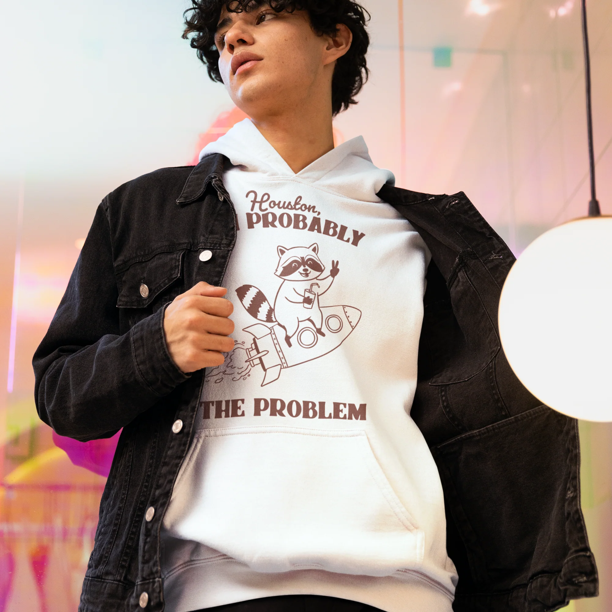 Houston I'm Probably The Problem Hoodie - Image 2