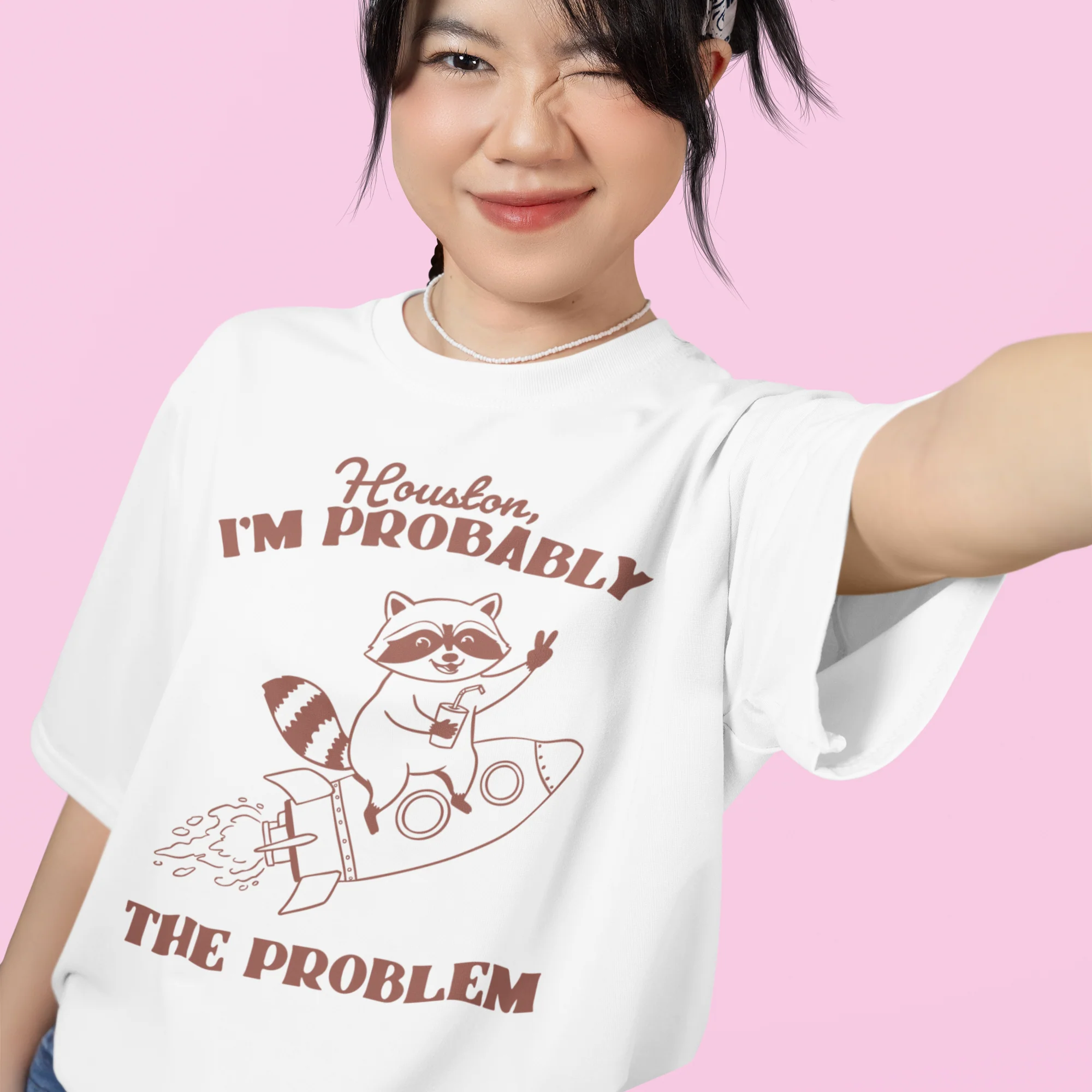 Houston I'm Probably The Problem Classic T-Shirt - Image 2