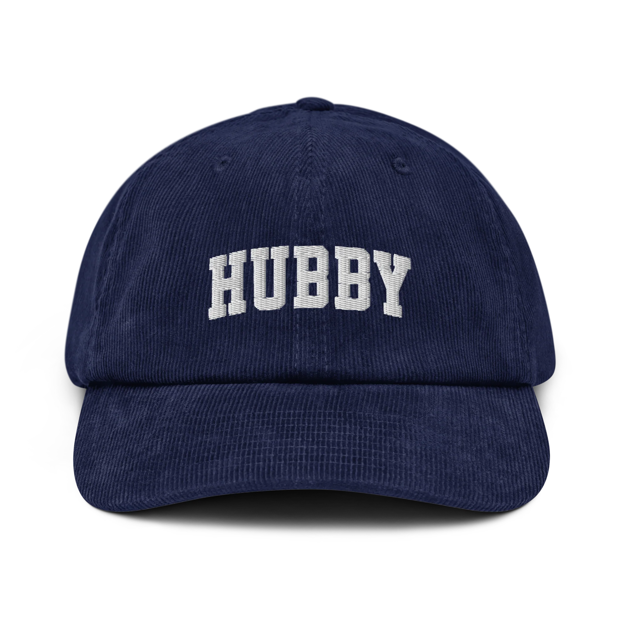 Hubby Embroidered Corduroy Hat - Image 3