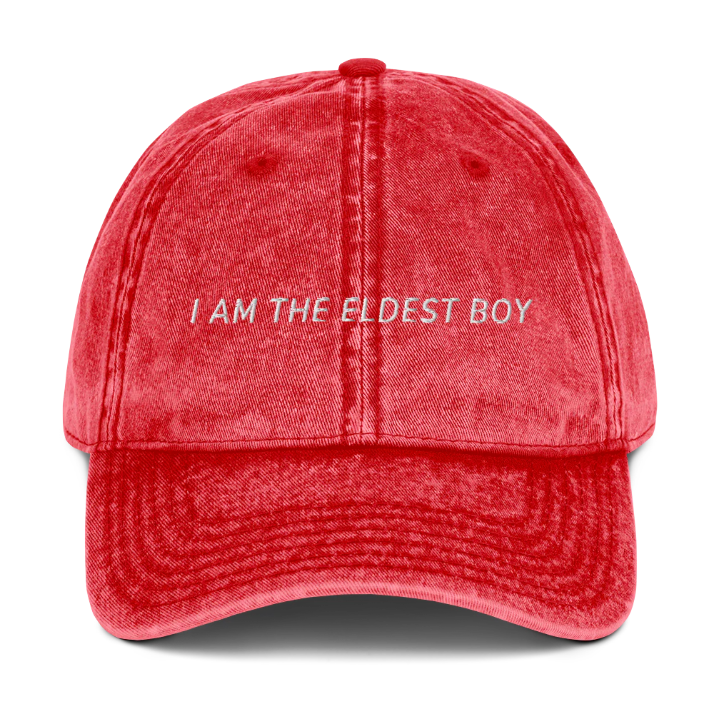 I Am The Eldest Boy Succession Embroidered Vintage Cap - Image 8