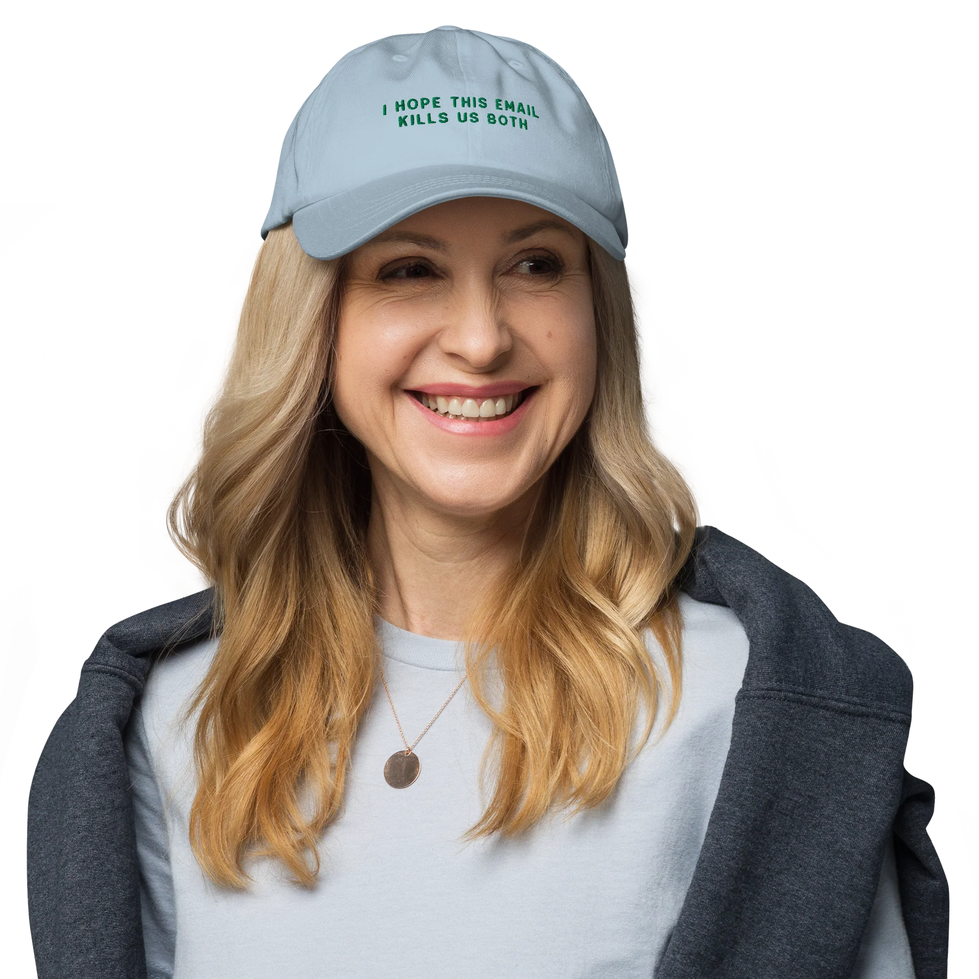 I Hope This Email Kills Us Both Embroidered Cap - Image 2