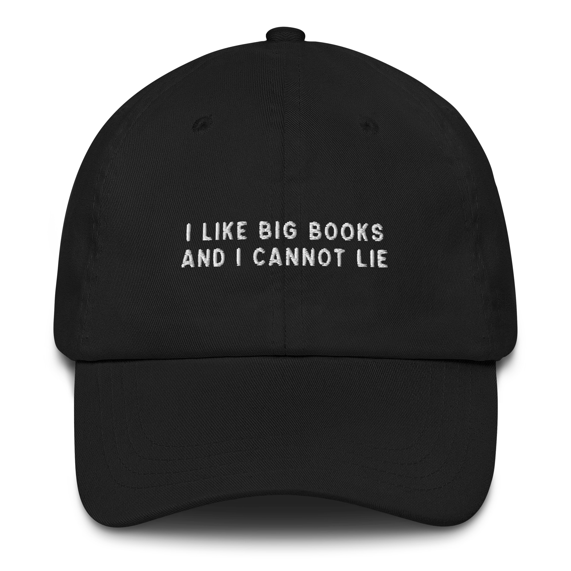 I Like Big Books Cannot Lie Embroidered Cap - Image 4