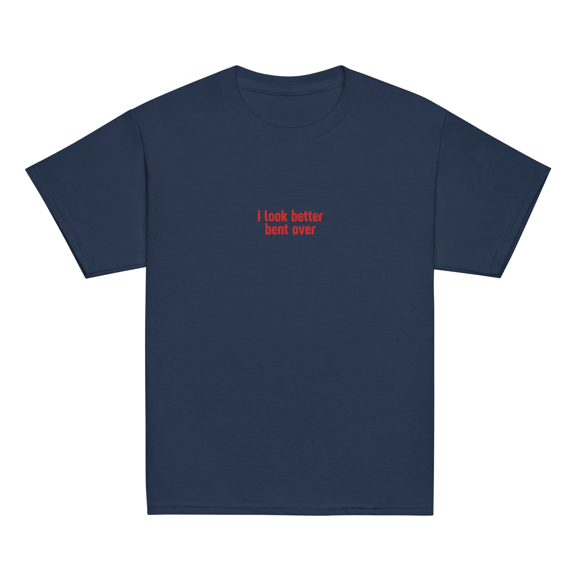 I Look Better Bent Over Embroidered Baby Tee - Image 10