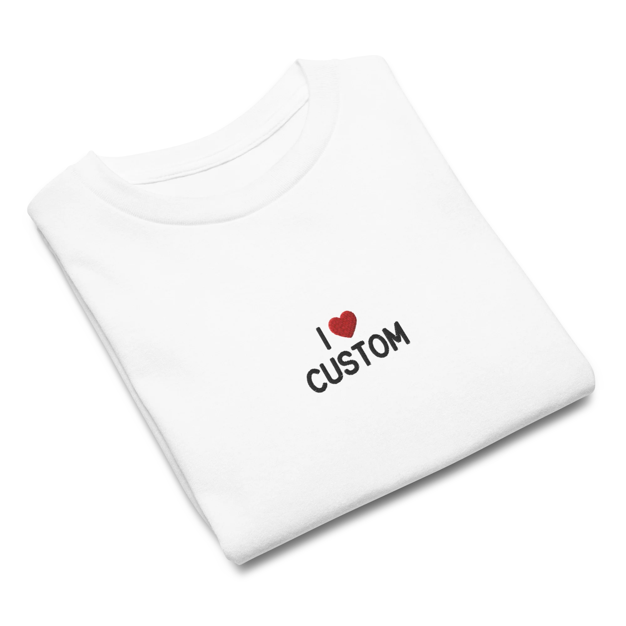 I Love (CUSTOM) Embroidered Baby Tee - Image 4