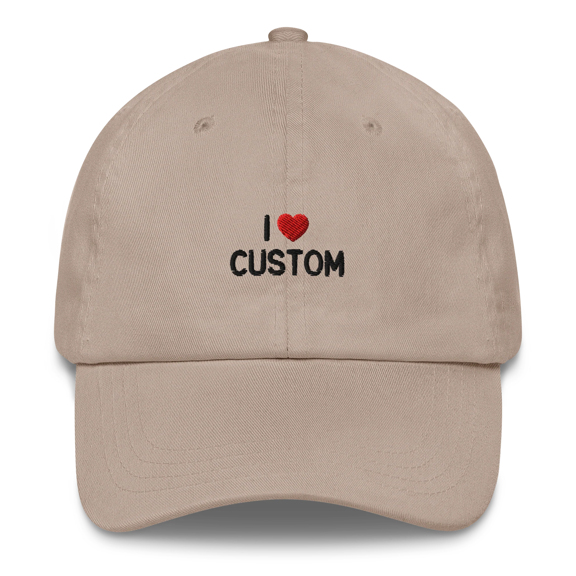 I Love (CUSTOM) Embroidered Cap - Image 4