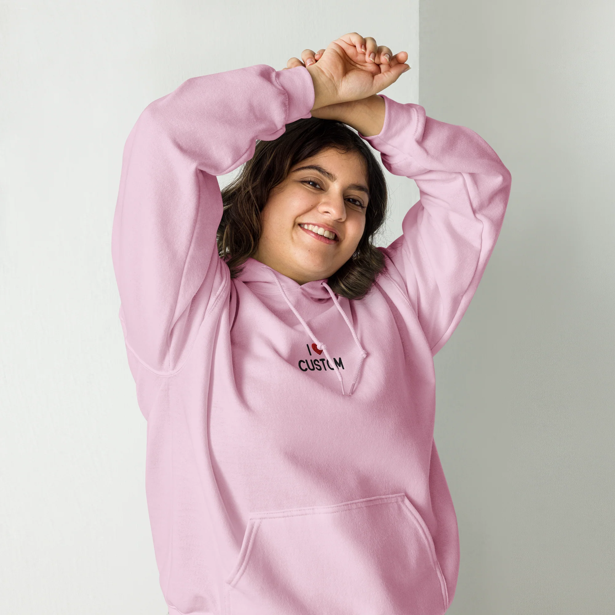 I Love (CUSTOM) Embroidered Hoodie - Image 2