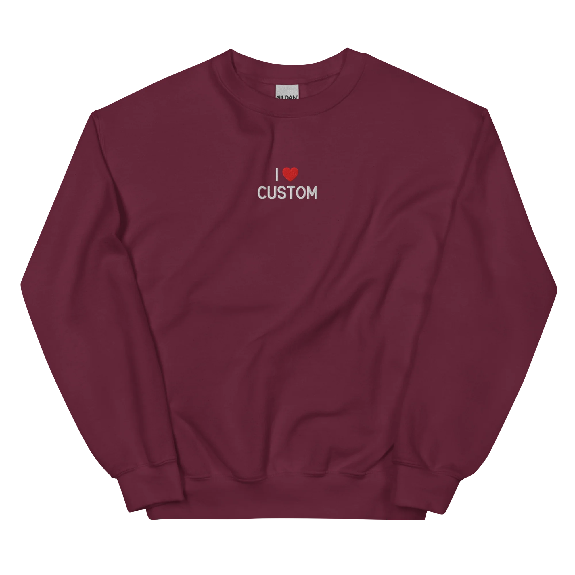 I Love (CUSTOM) Embroidered Sweatshirt - Image 11