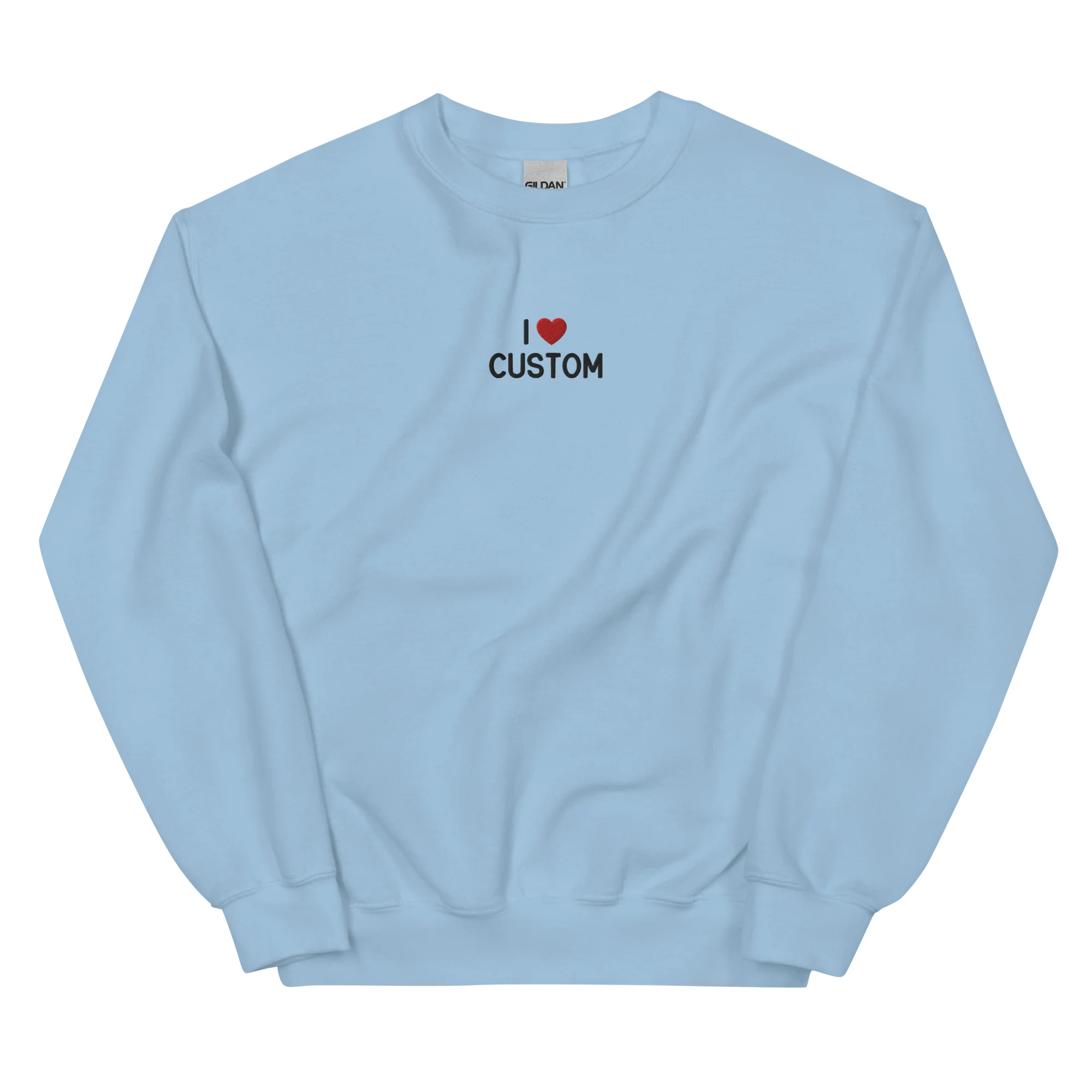 I Love (CUSTOM) Embroidered Sweatshirt - Image 3