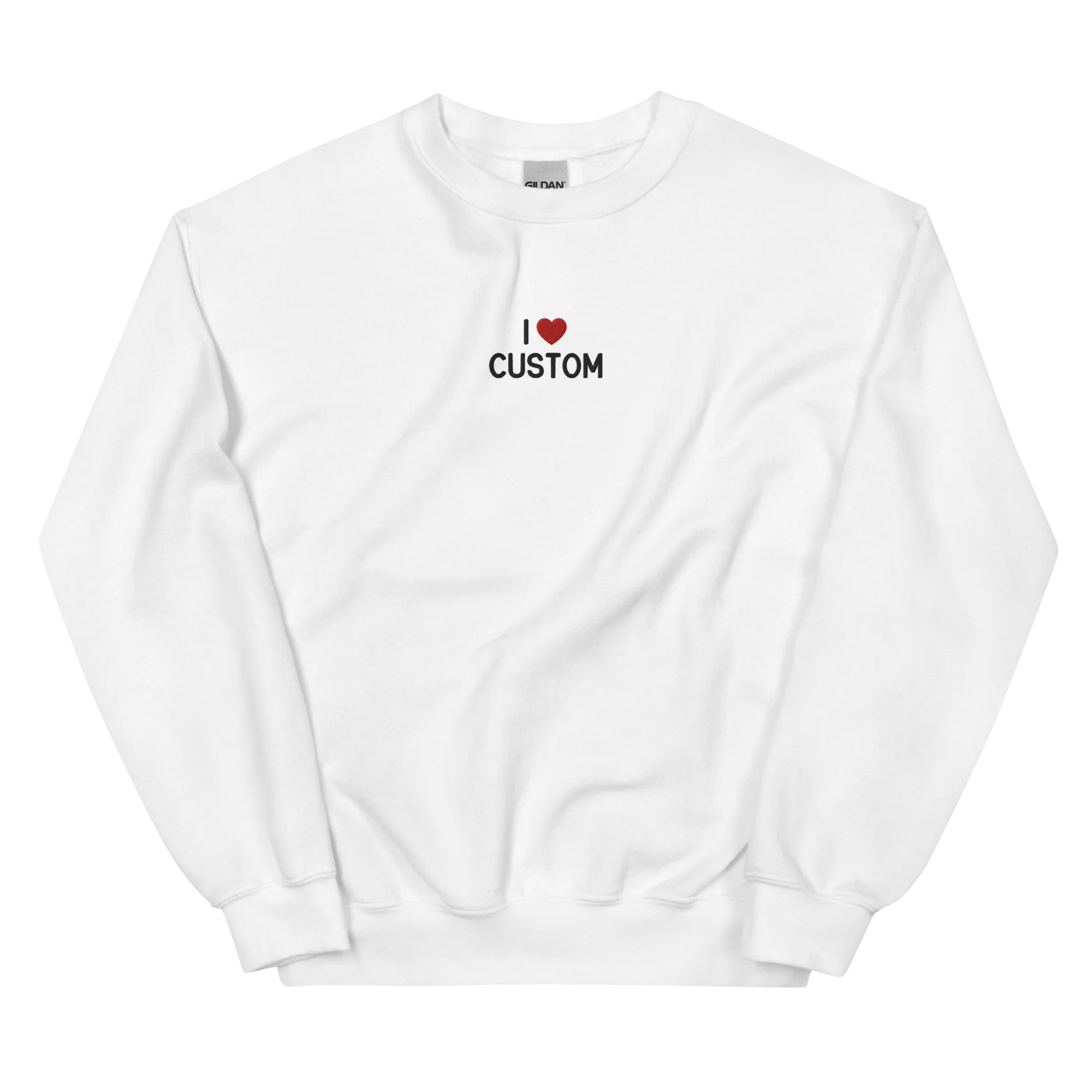 I Love (CUSTOM) Embroidered Sweatshirt - Image 5