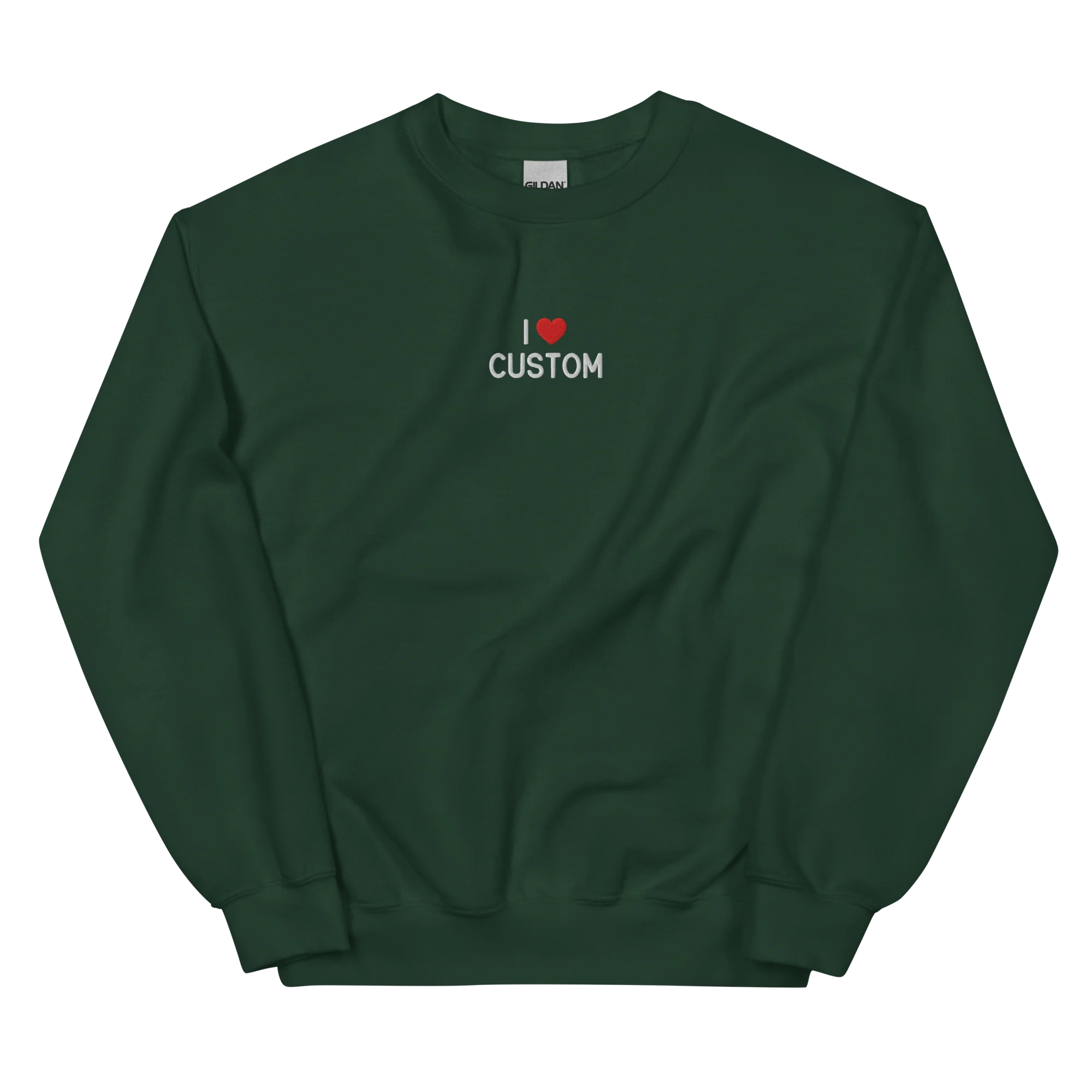 I Love (CUSTOM) Embroidered Sweatshirt - Image 9
