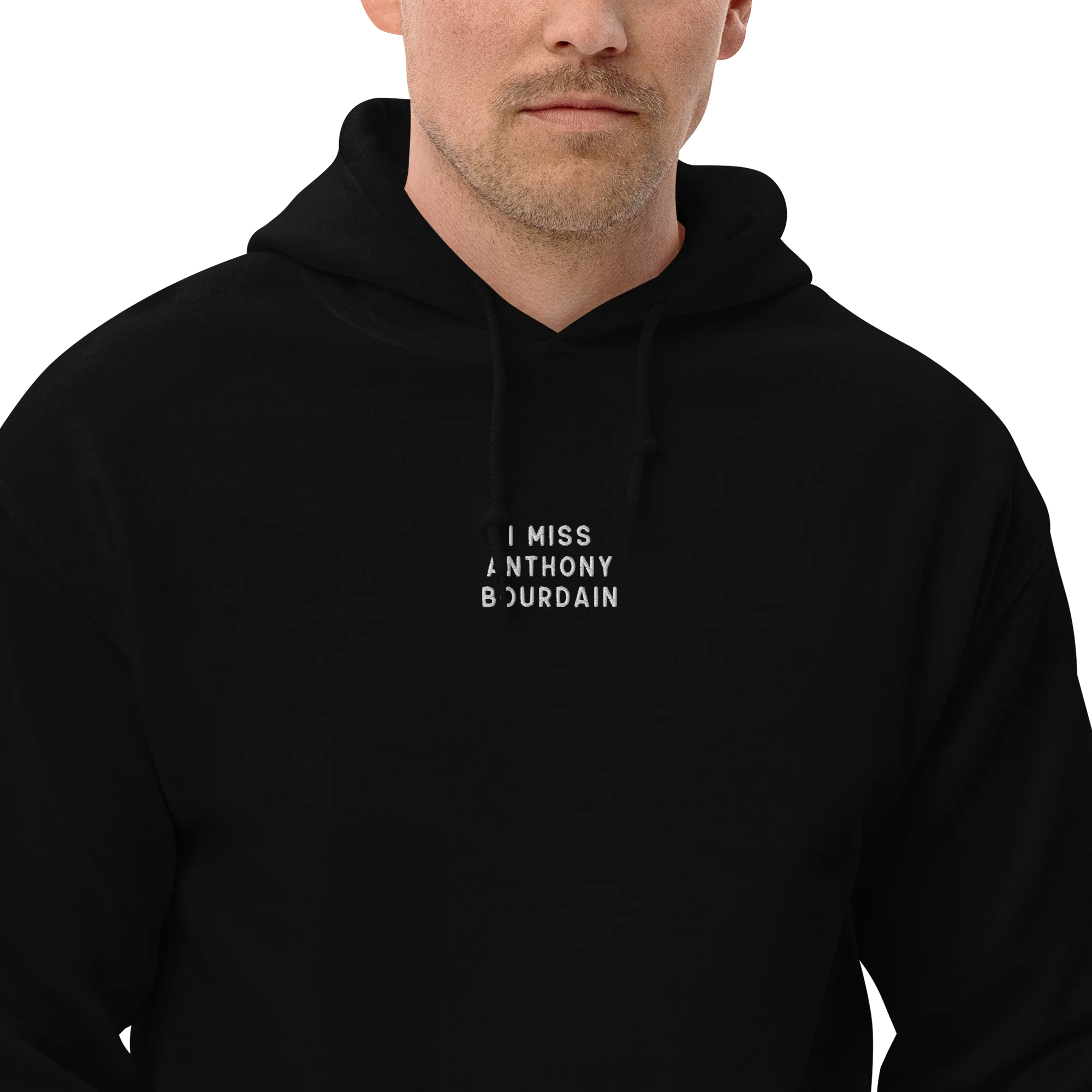 I Miss Anthony Bourdain Embroidered Hoodie - Image 11
