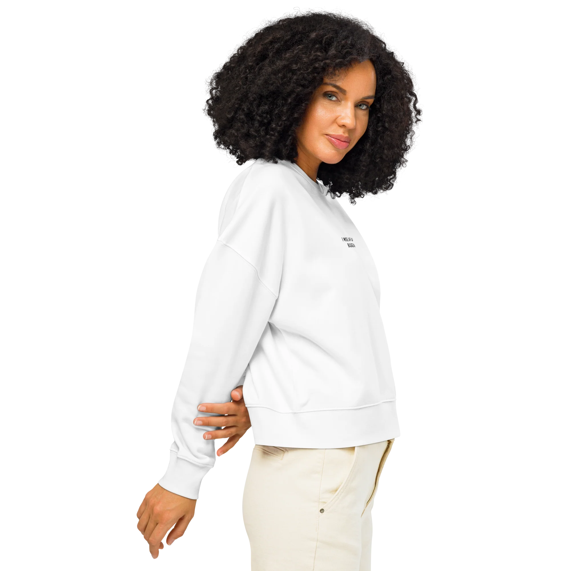 I Miss Anthony Bourdain Embroidered Women’s Organic Sweatshirt - Image 6