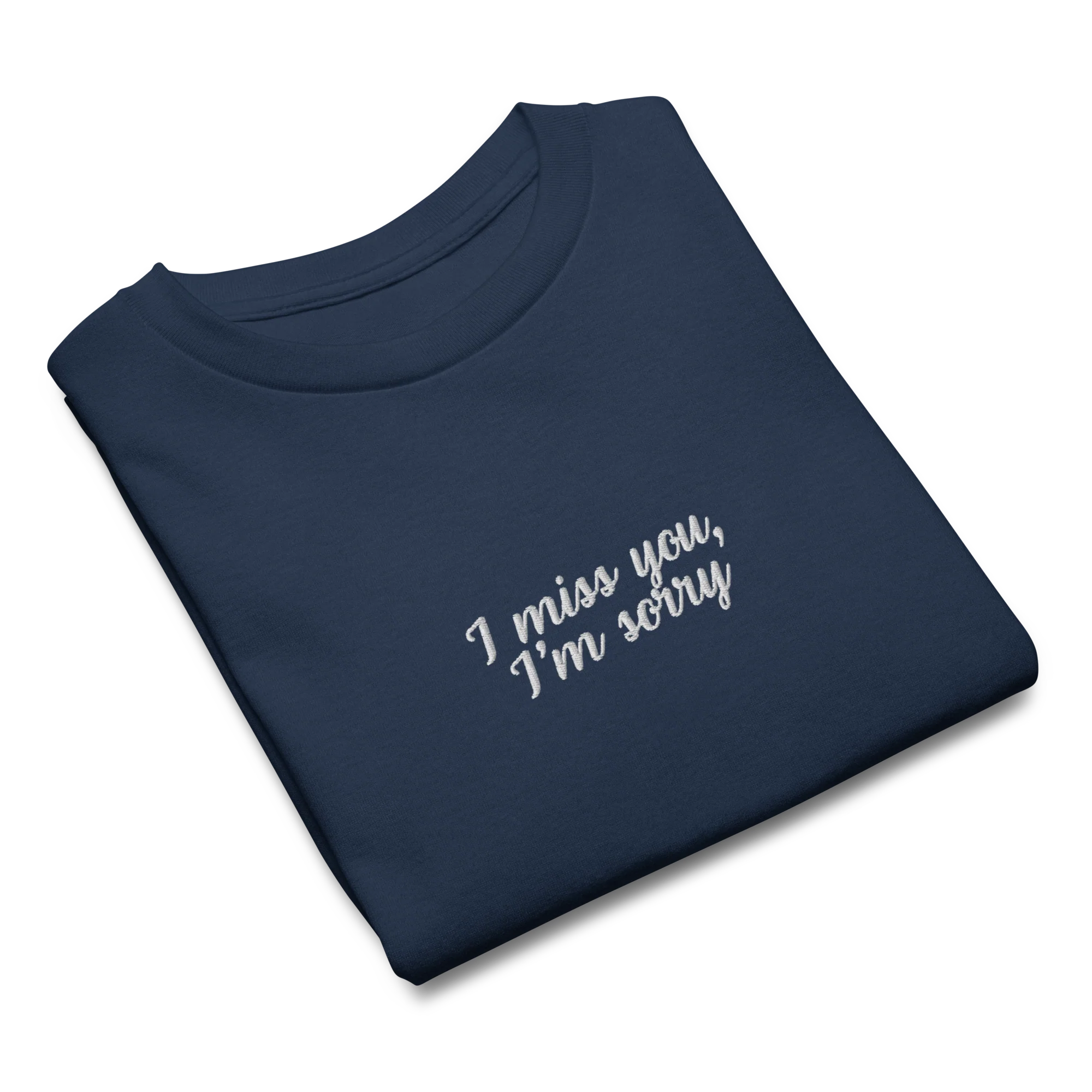 I Miss You I'm Sorry Embroidered Baby Tee - Image 6