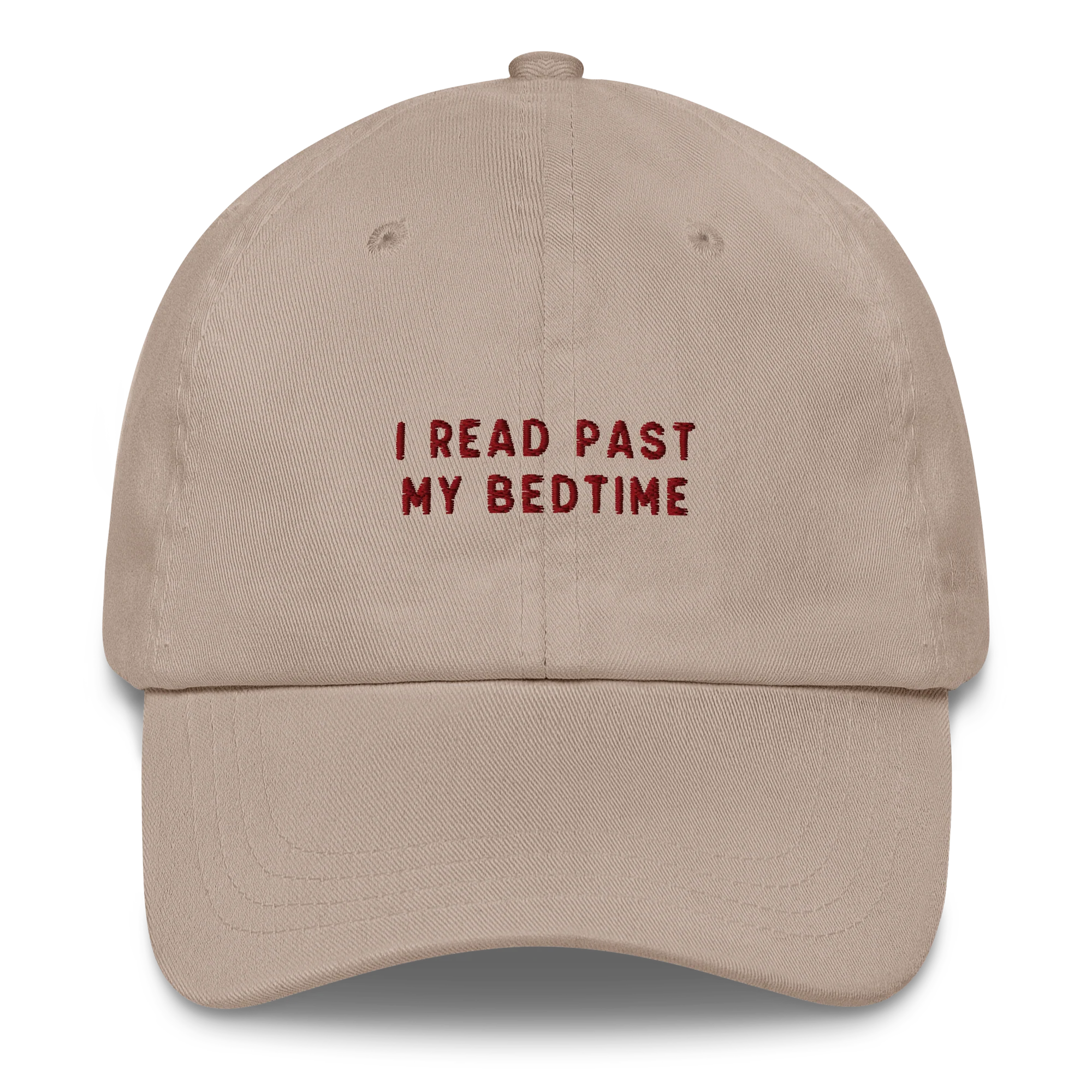I Read Past My Bedtime Embroidered Cap - Image 8