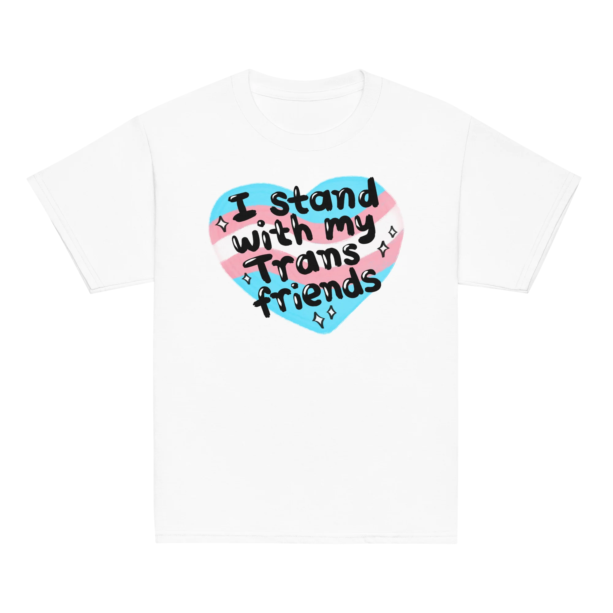 I Stand With My Trans Friends Pride Baby Tee