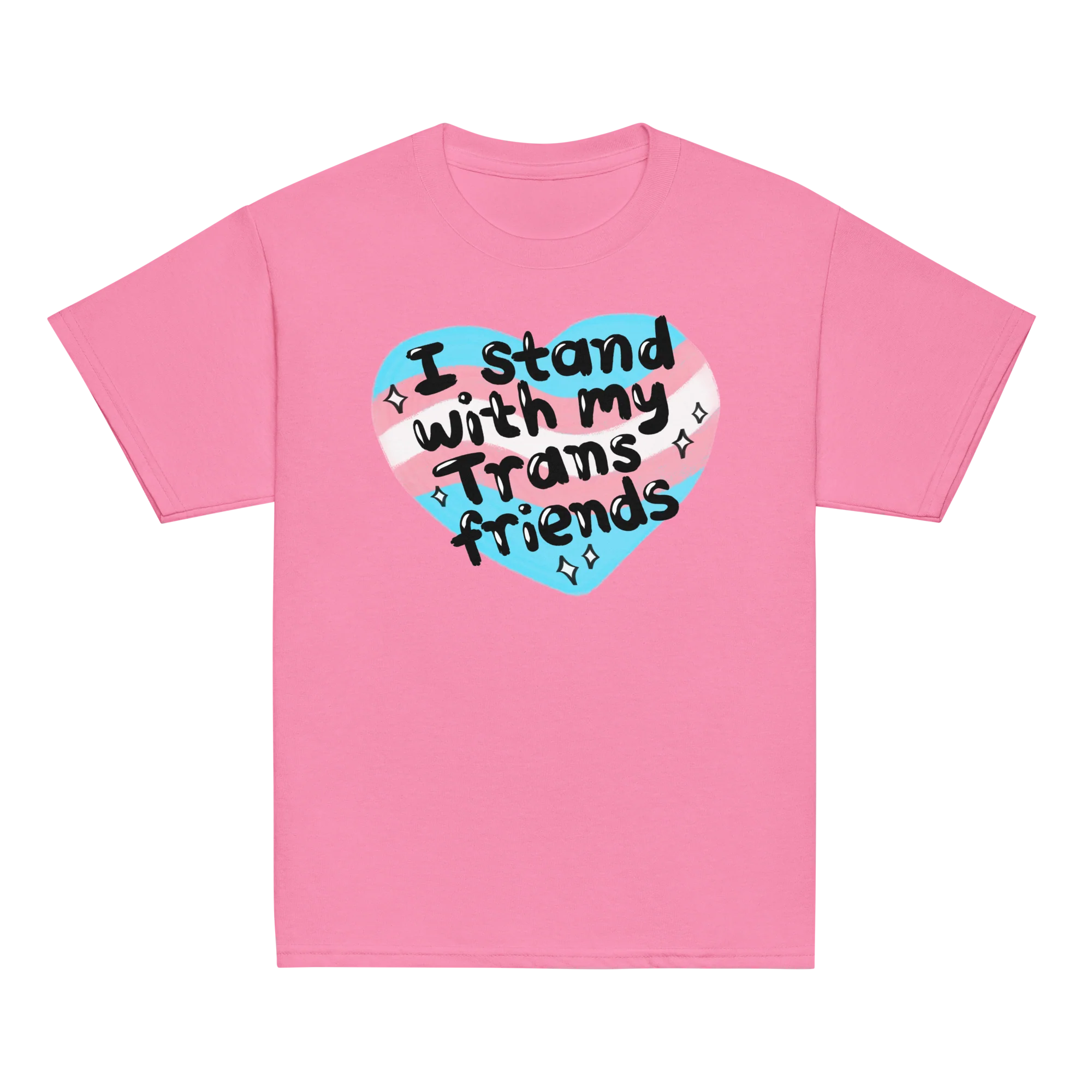 I Stand With My Trans Friends Pride Baby Tee - Image 10